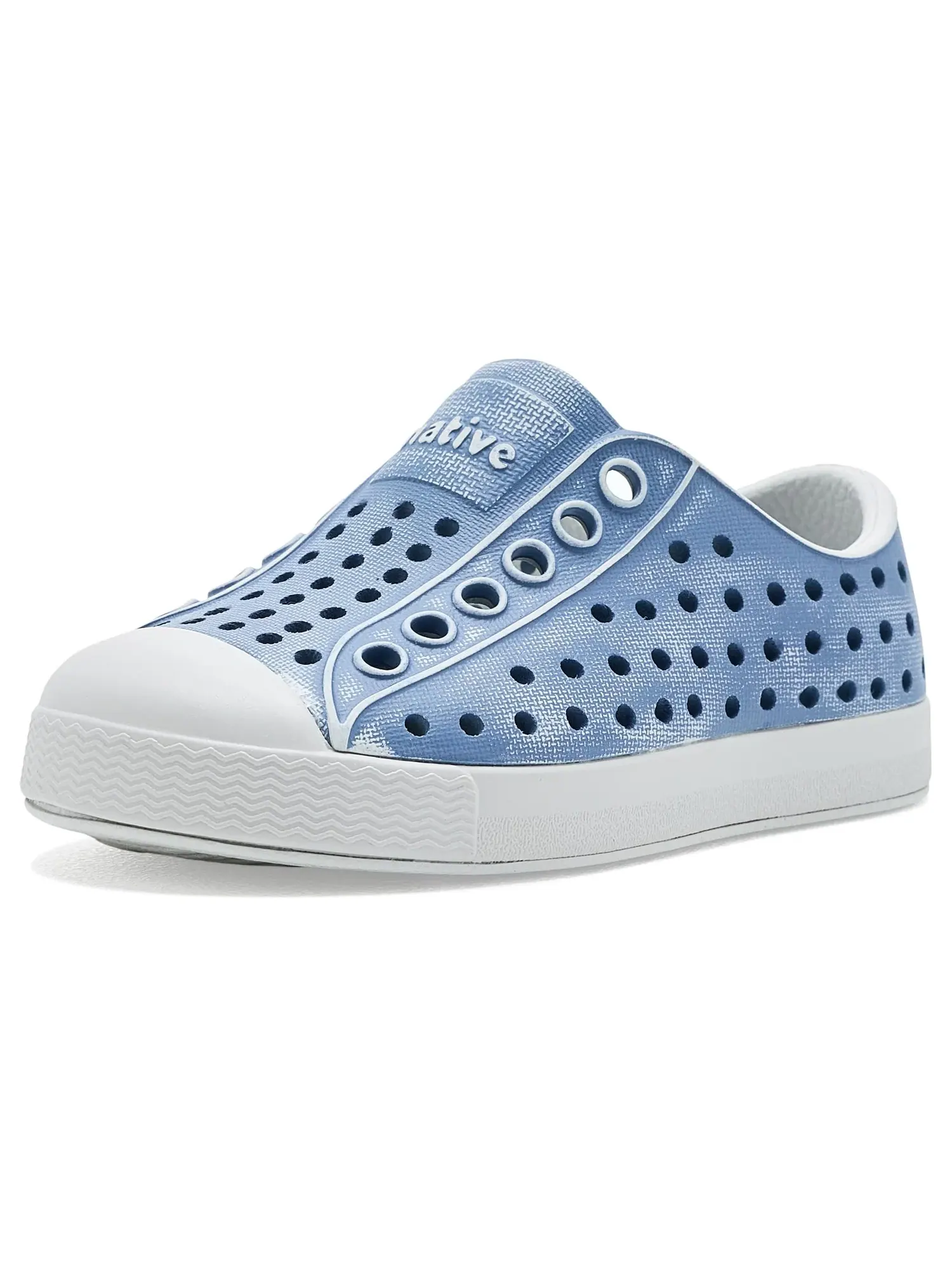 Кроссовки Jefferson Stonewash (для малышей и маленьких детей) Native Shoes Kids — изображение 1 из 4, синий/синий