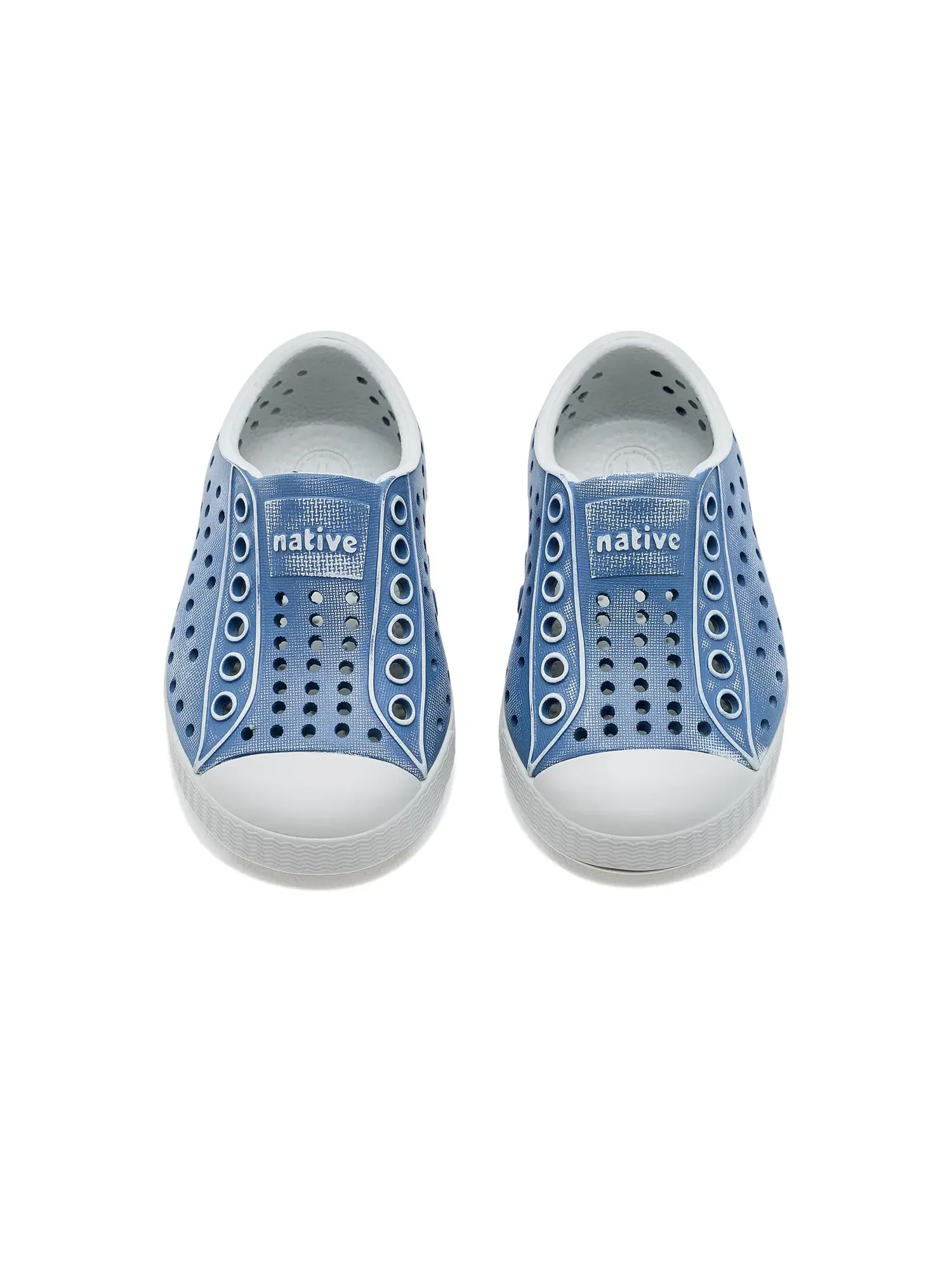 Кроссовки Jefferson Stonewash (для малышей и маленьких детей) Native Shoes Kids — изображение 2 из 4, синий/синий