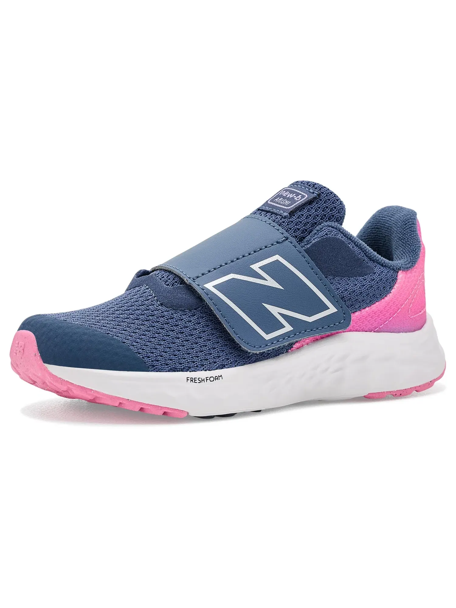 Кроссовки Arishi Hook & Loop (для младенцев и малышей) New Balance Kids — изображение 1 из 4, винтажный индиго/розовый