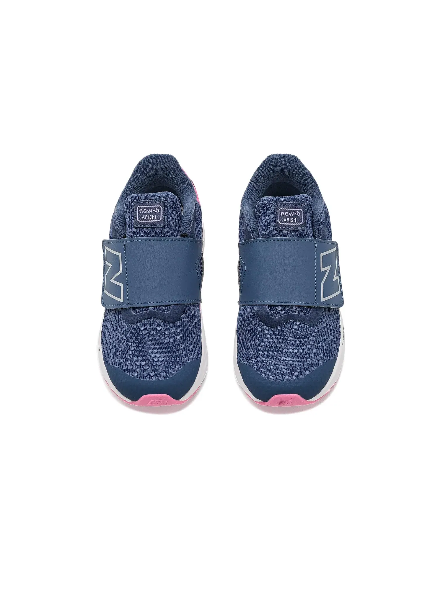Кроссовки Arishi Hook & Loop (для младенцев и малышей) New Balance Kids — изображение 2 из 4, винтажный индиго/розовый