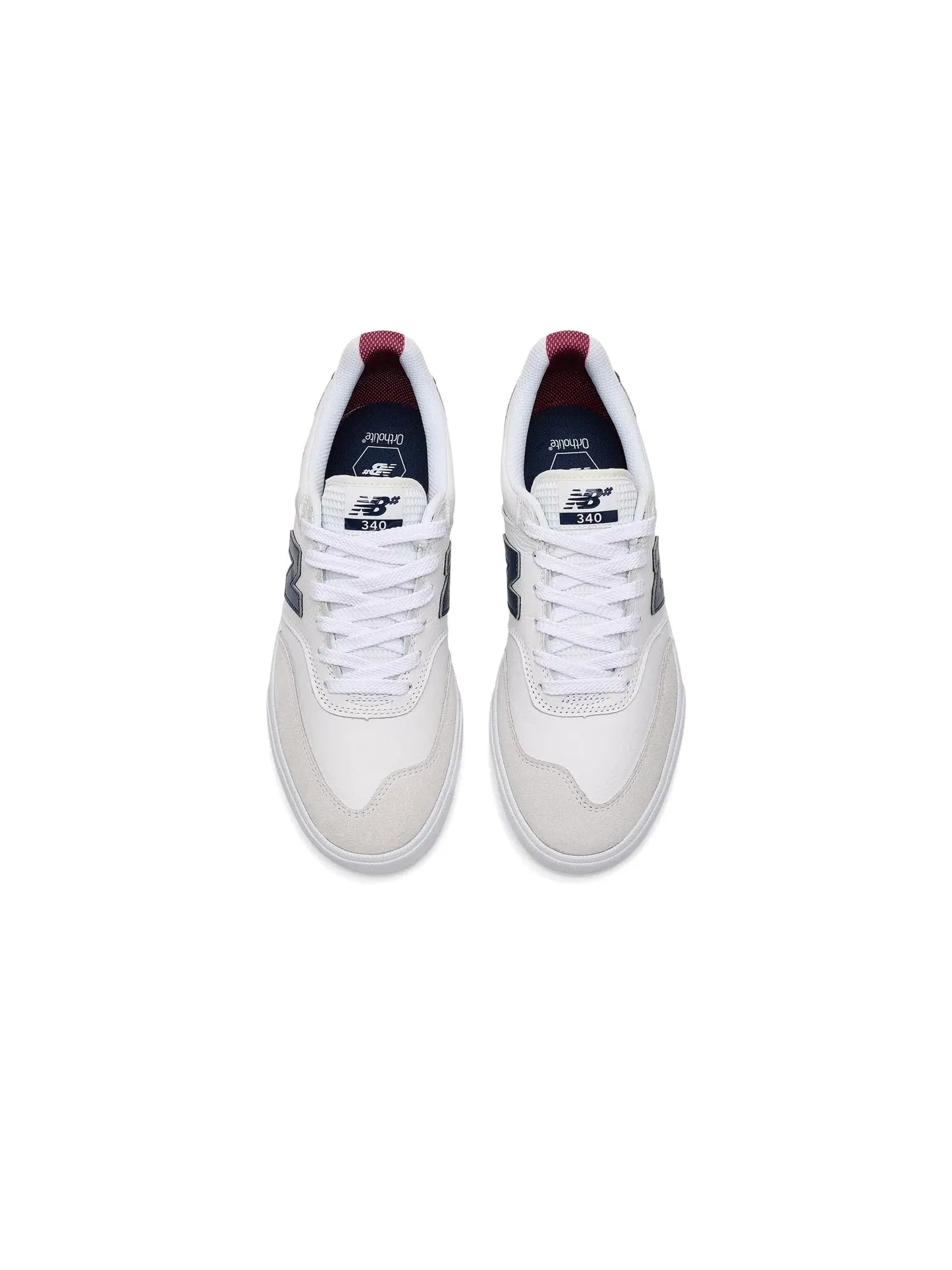 Кроссовки 340 New Balance Numeric — изображение 2 из 4, белый/темно-синий