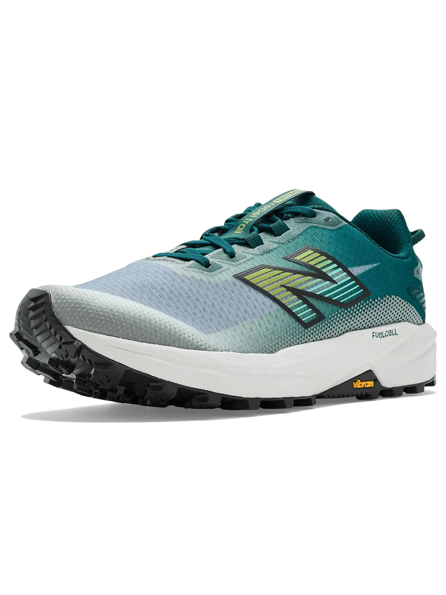 Кроссовки Fuelcell Rebel Trail New Balance — изображение 1 из 4, зеленый/серый
