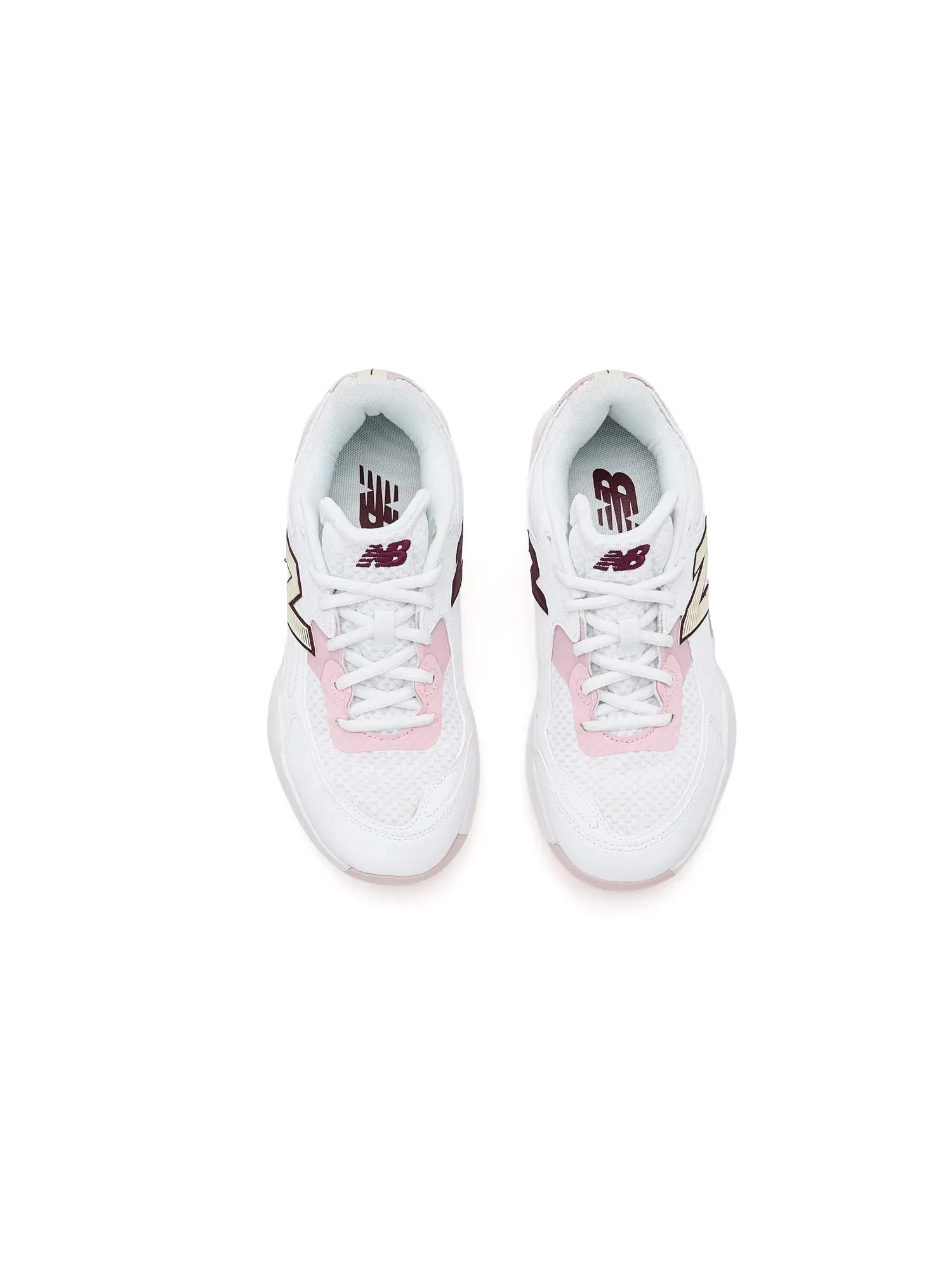 Кроссовки 696v7 New Balance — изображение 2 из 4, белый/розовый