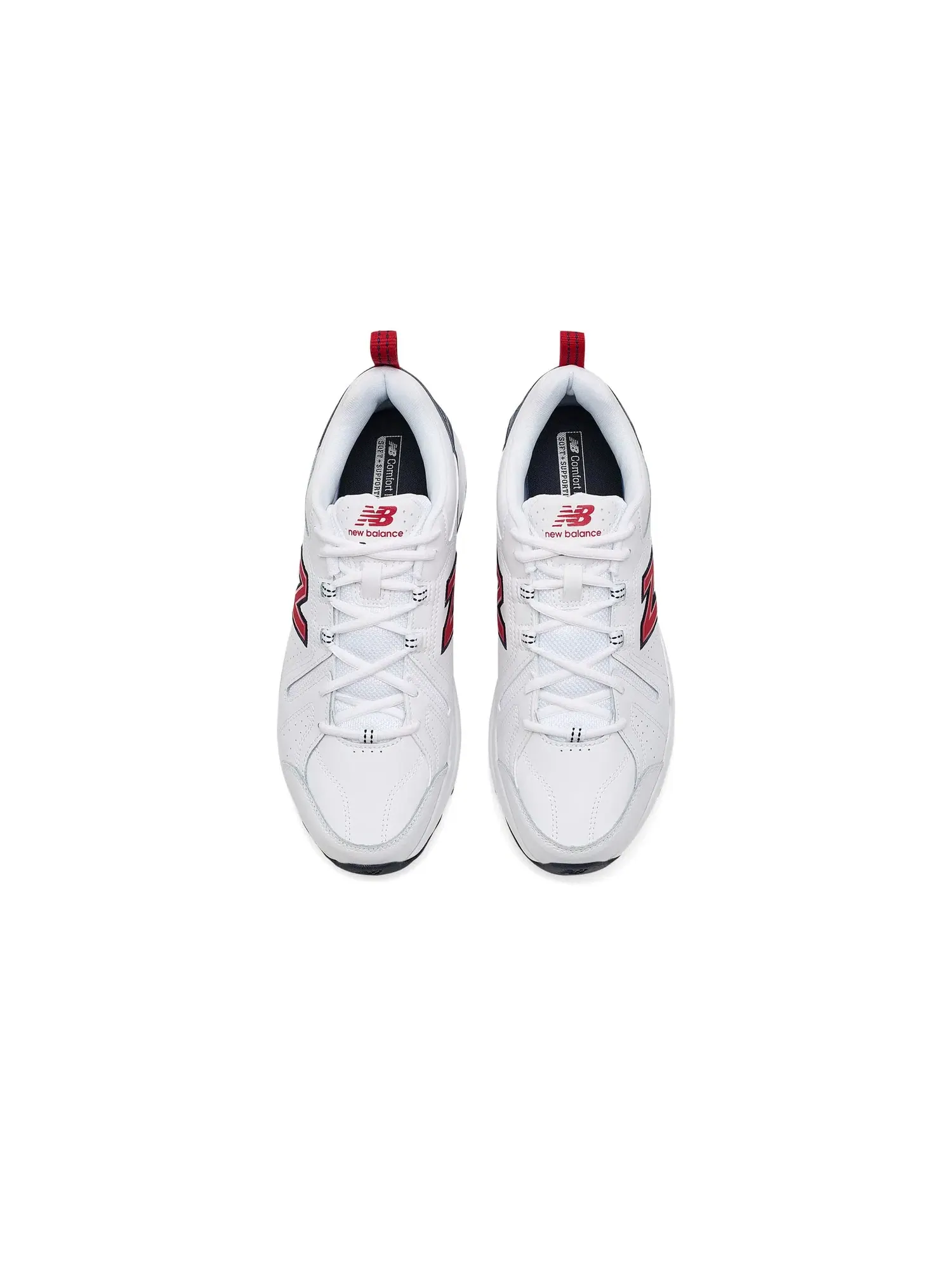 Кроссовки 608v5 New Balance — изображение 2 из 4, белый/красный