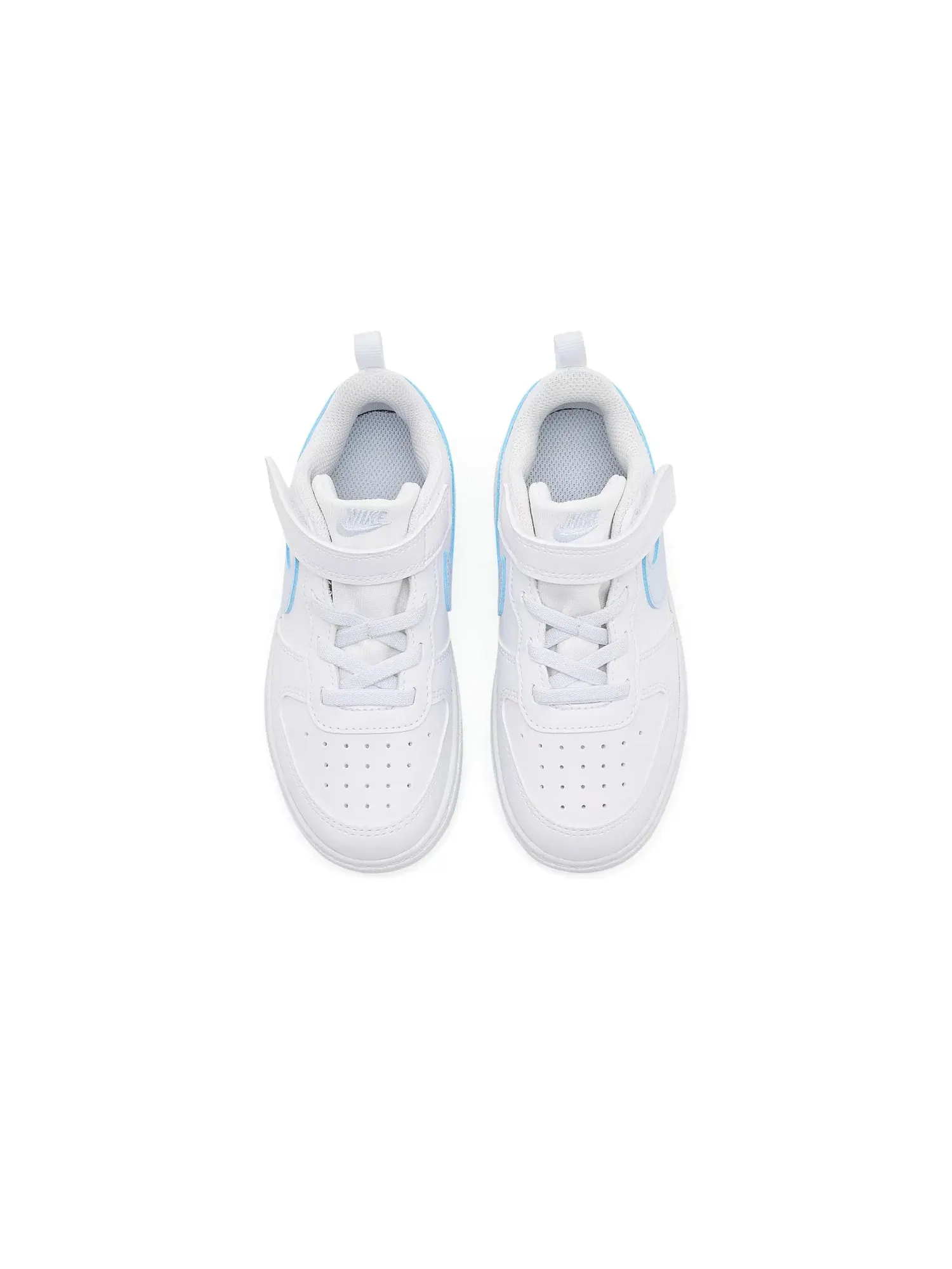 Кроссовки Court Borough Low Fade (для младенцев и малышей) Nike Kids — изображение 2 из 4, белый/зеленый/серый
