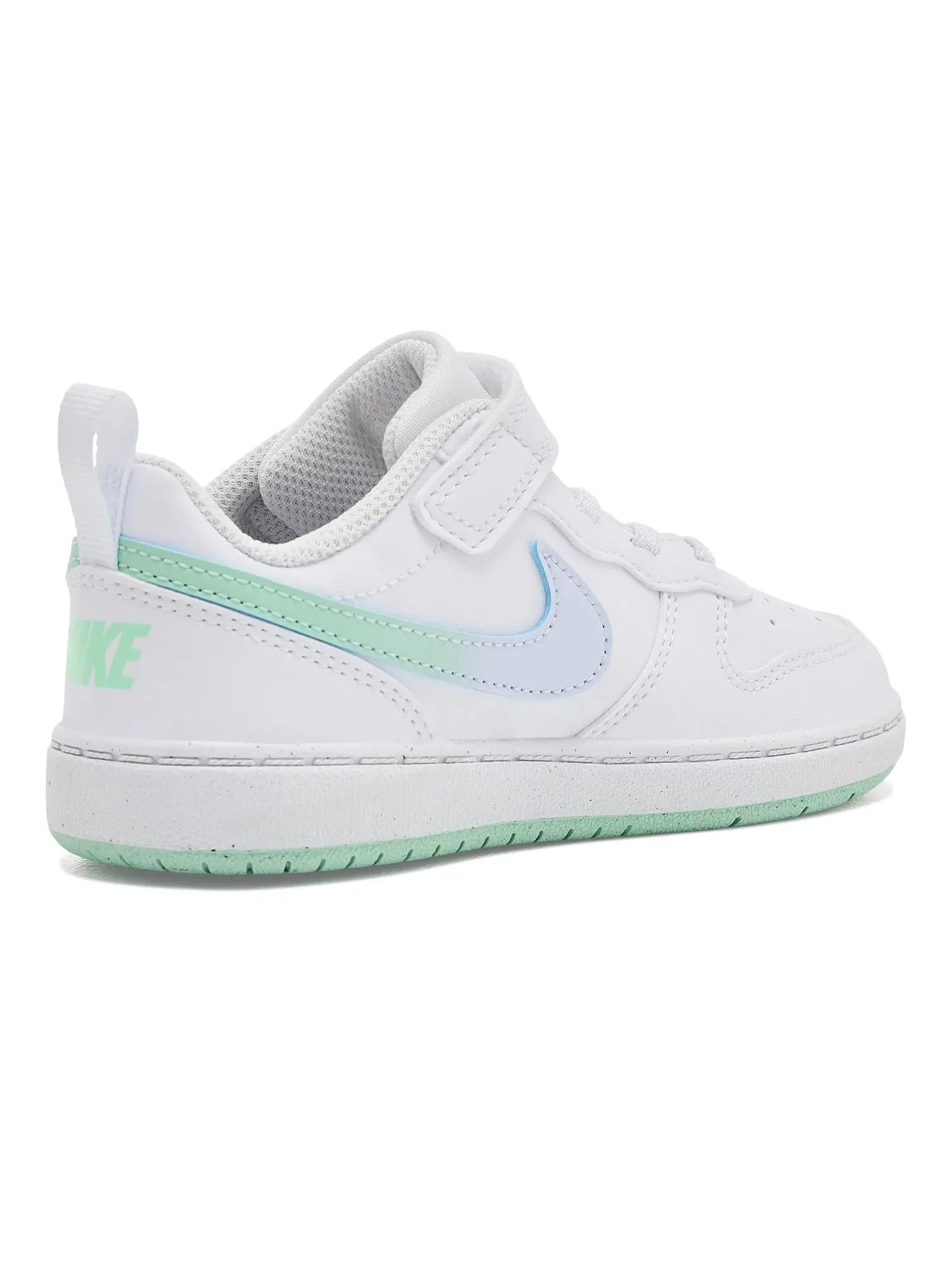 Кроссовки Court Borough Low Fade (для младенцев и малышей) Nike Kids — изображение 3 из 4, белый/зеленый/серый