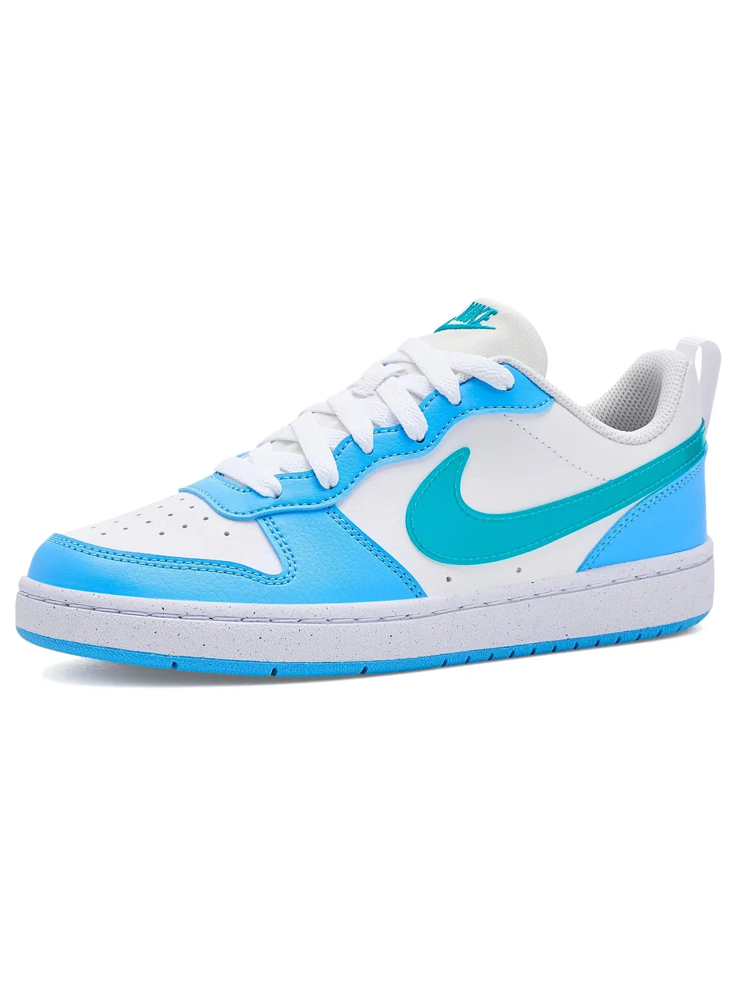 Кроссовки Court Borough Low (для больших детей) Nike Kids — изображение 1 из 4, белый//синий