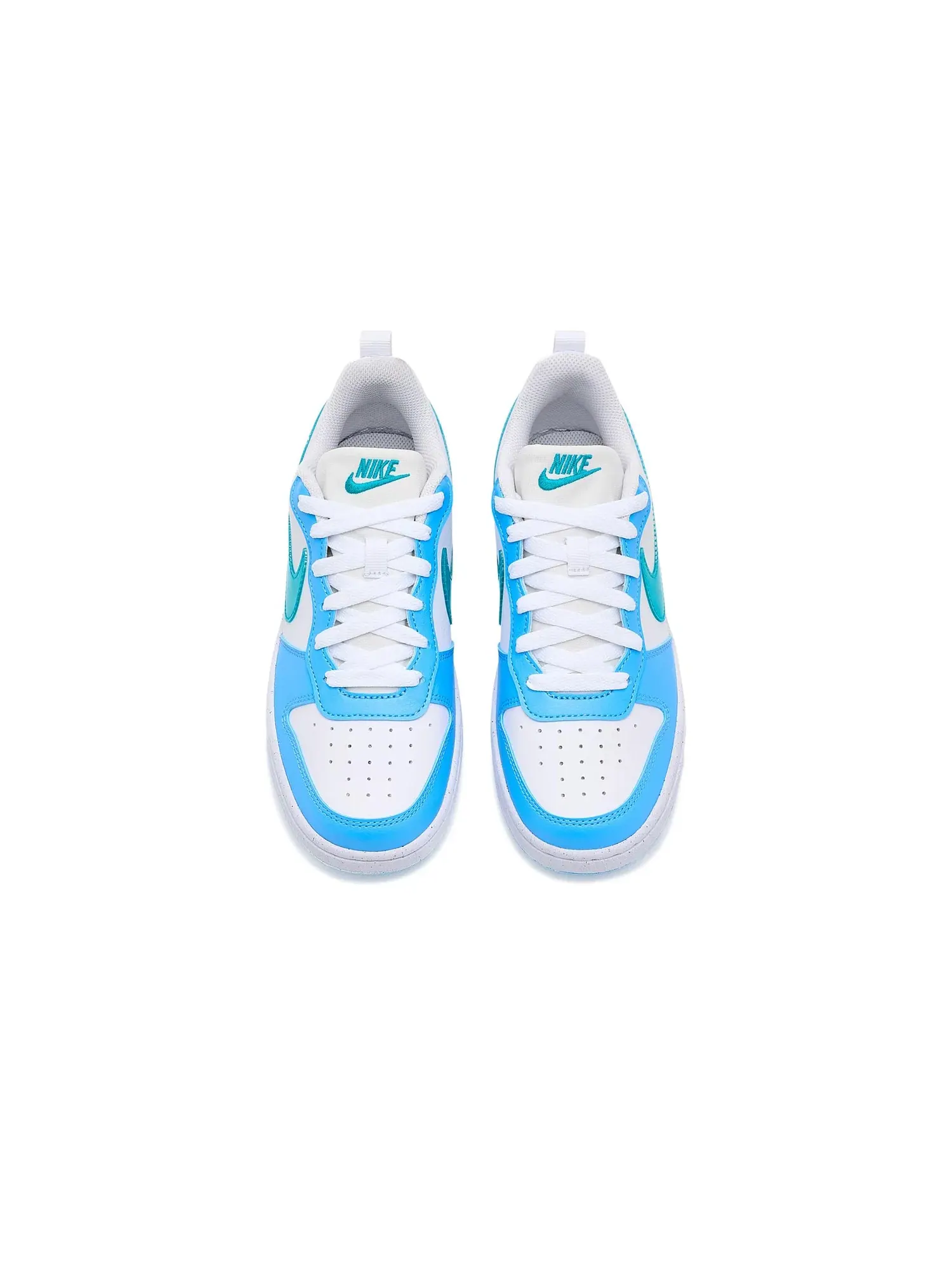 Кроссовки Court Borough Low (для больших детей) Nike Kids — изображение 2 из 4, белый//синий