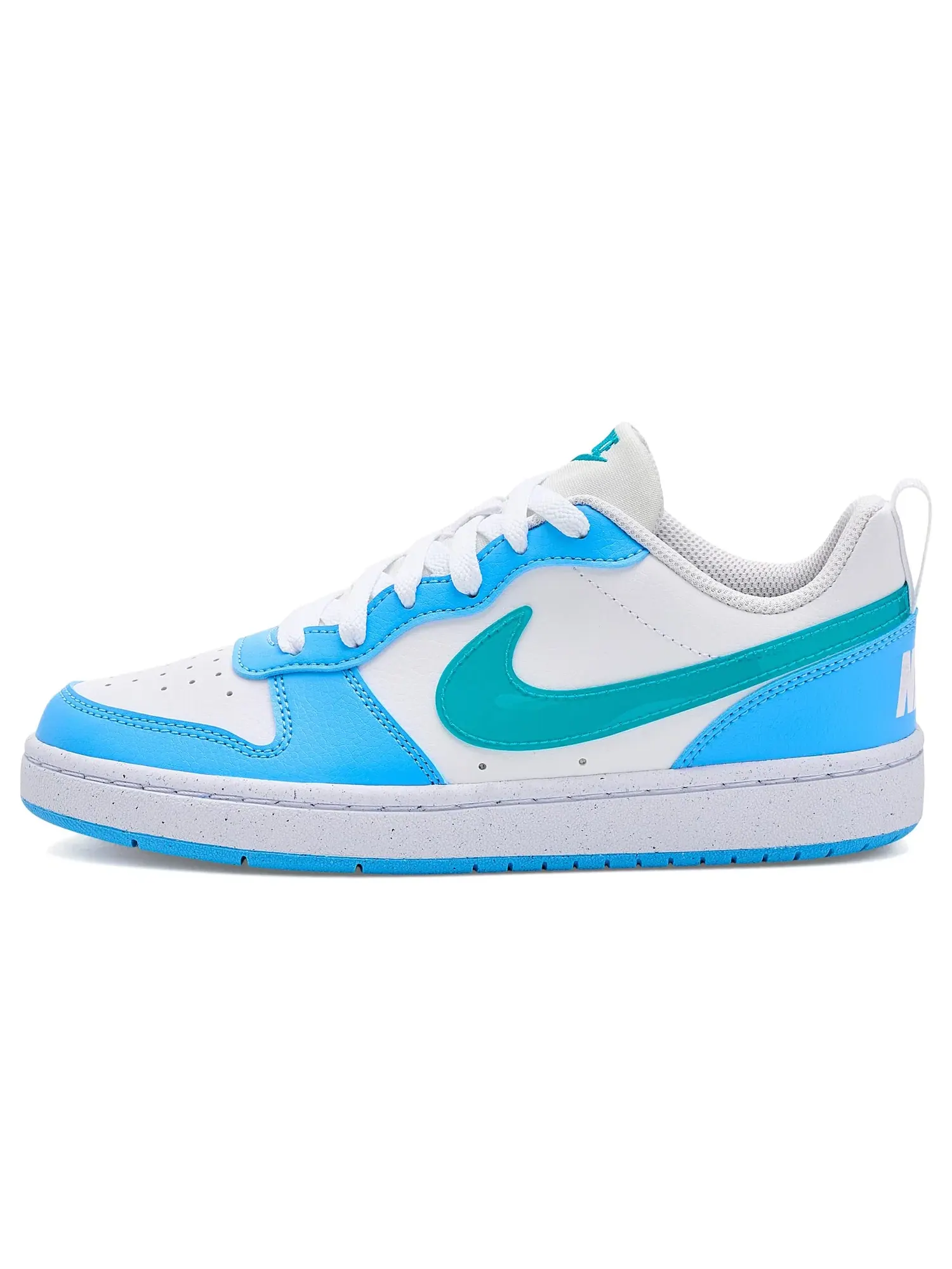 Кроссовки Court Borough Low (для больших детей) Nike Kids — изображение 4 из 4, белый//синий