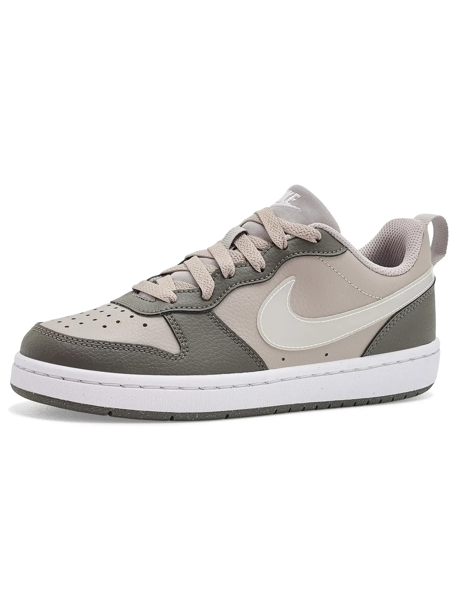 Кроссовки Court Borough Low (для больших детей) Nike Kids — изображение 1 из 4, белый//белый