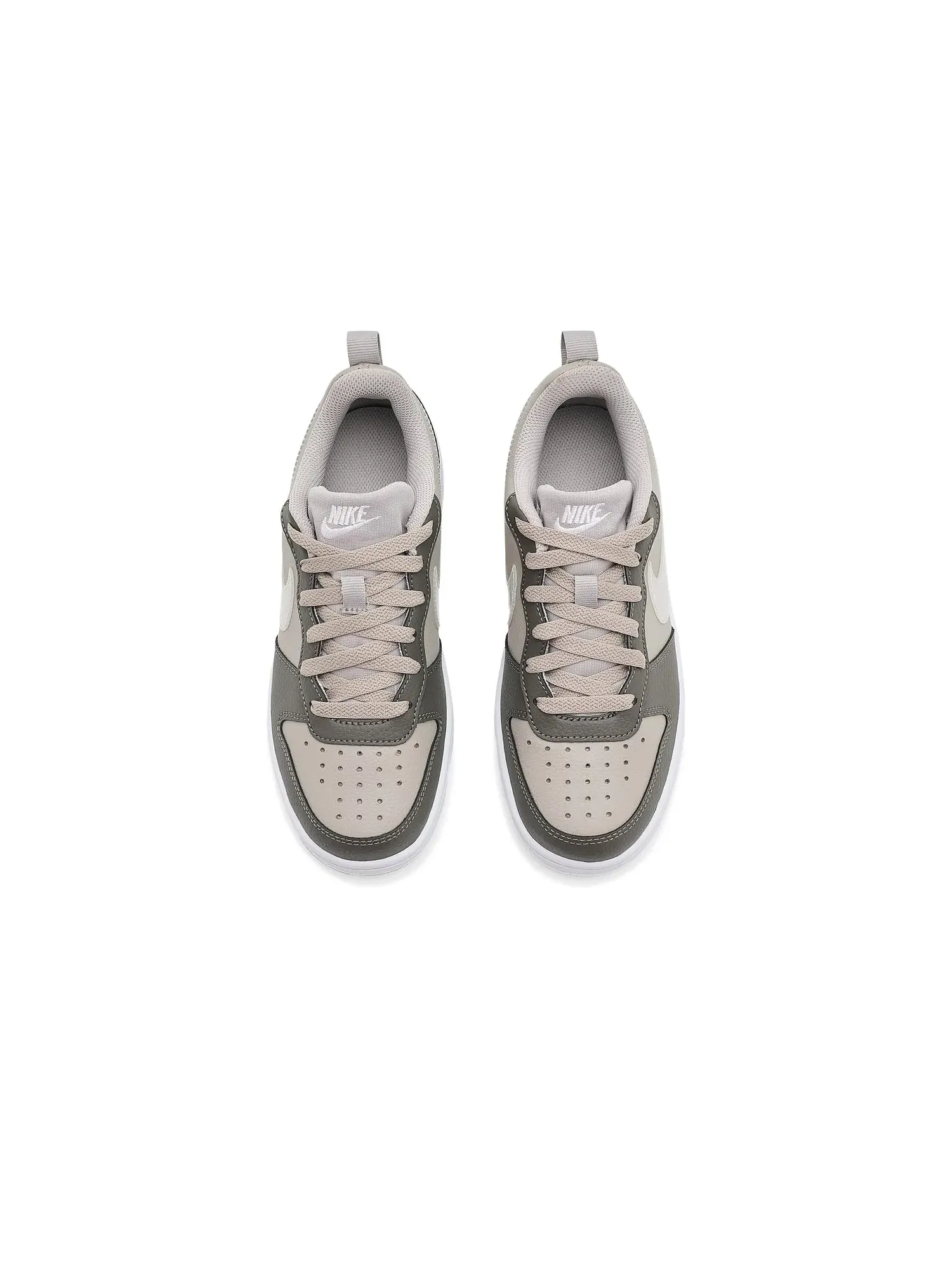 Кроссовки Court Borough Low (для больших детей) Nike Kids — изображение 2 из 4, белый//белый