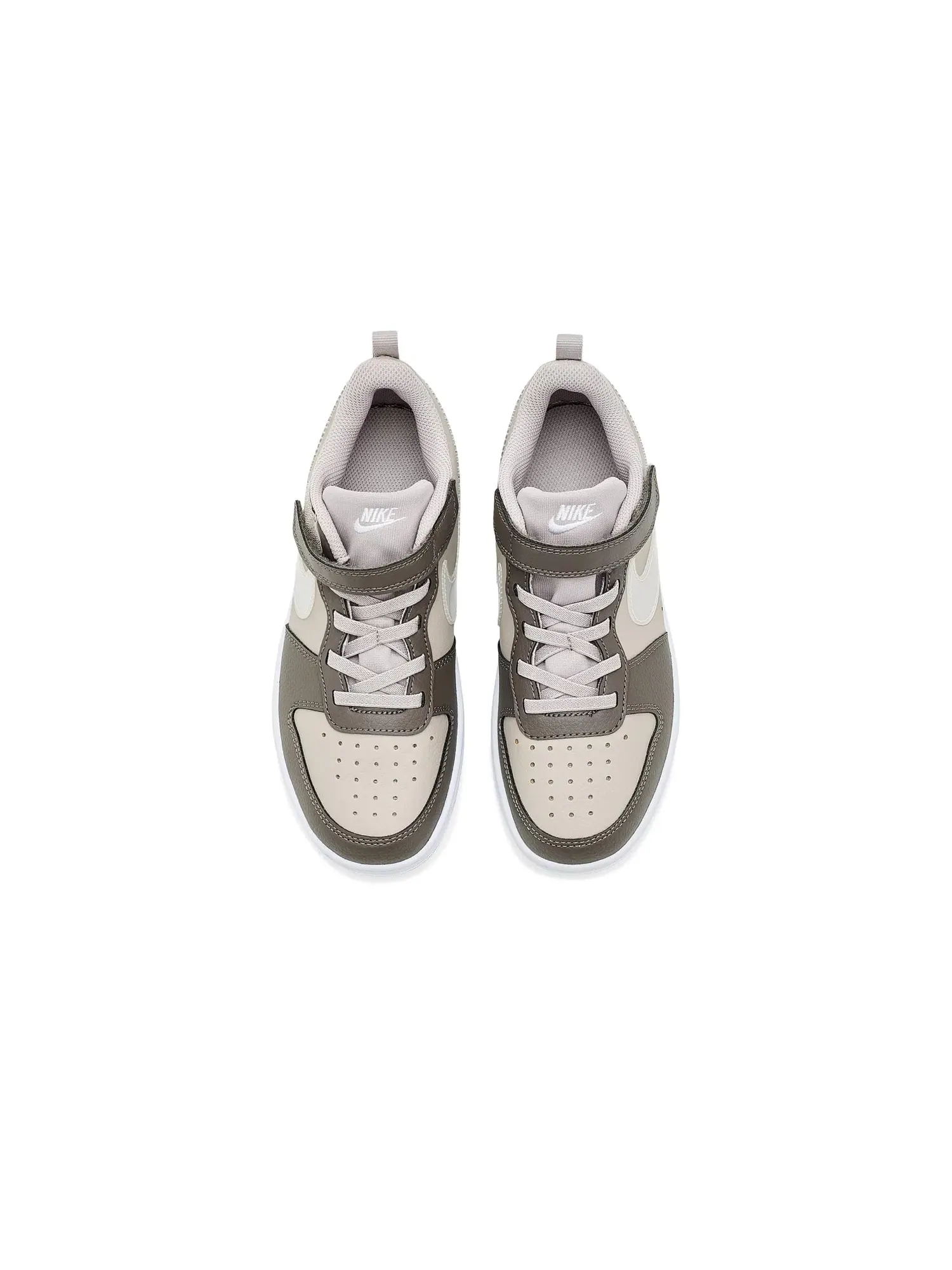 Кроссовки Court Borough Low (для маленьких детей) Nike Kids — изображение 2 из 4, белый//белый