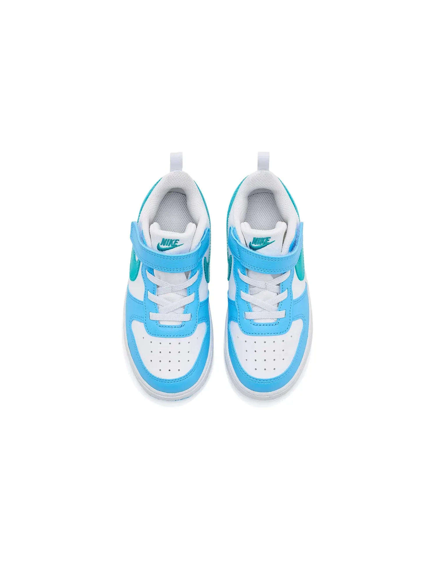 Кроссовки Court Borough Low (для младенцев и малышей) Nike Kids — изображение 2 из 4, белый//синий