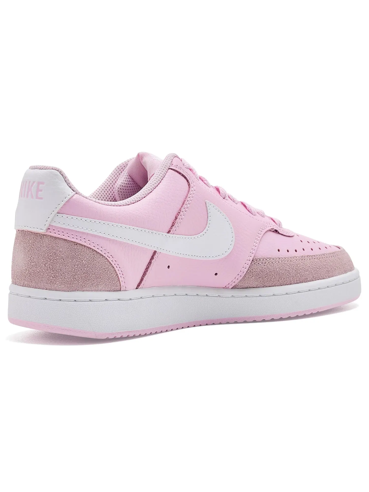 Кроссовки Court Vision Low Suede Nike — изображение 3 из 4, розовый/белый