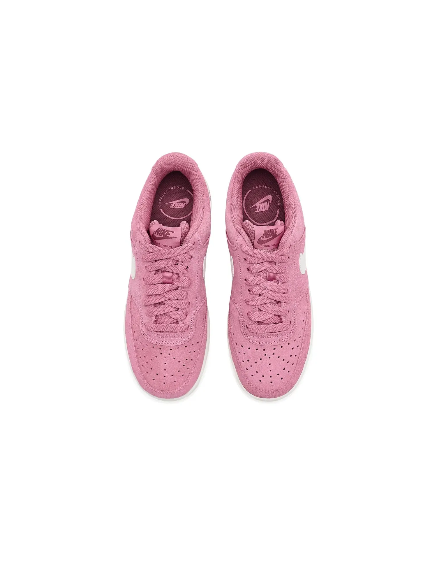 Кроссовки Court Vision Low Suede Premium Nike — изображение 2 из 4, розовый