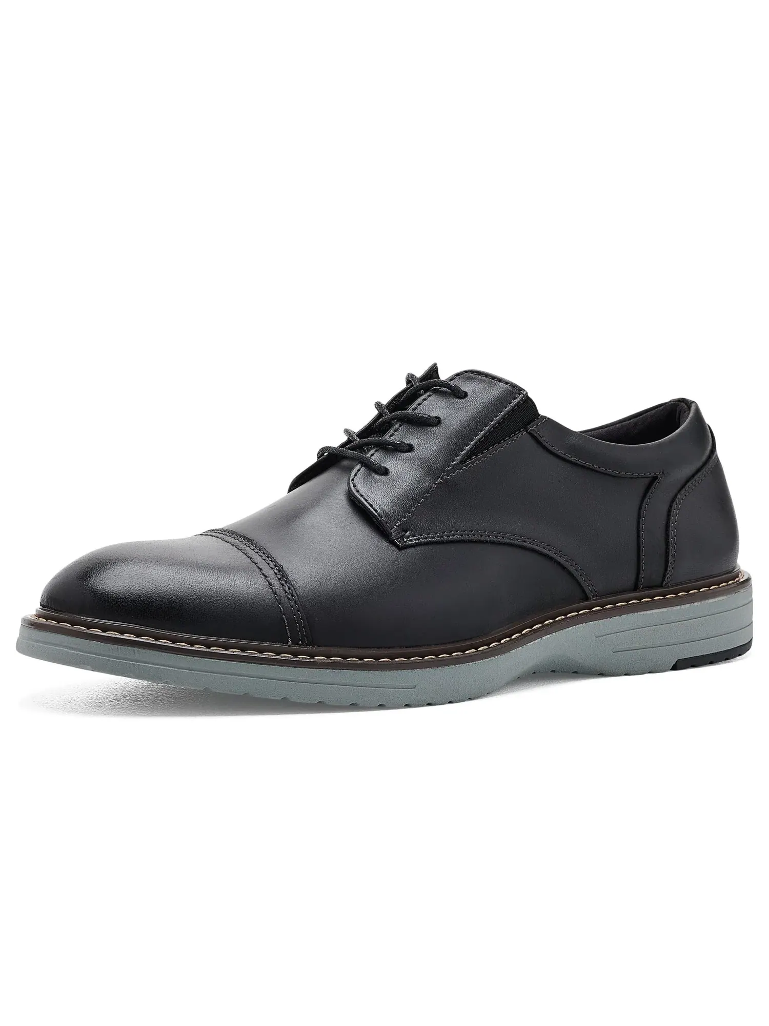 Легкие и удобные оксфорды с закрытым носком на все случаи Griff Cap Toe Oxford Nunn Bush — изображение 1 из 4, черный