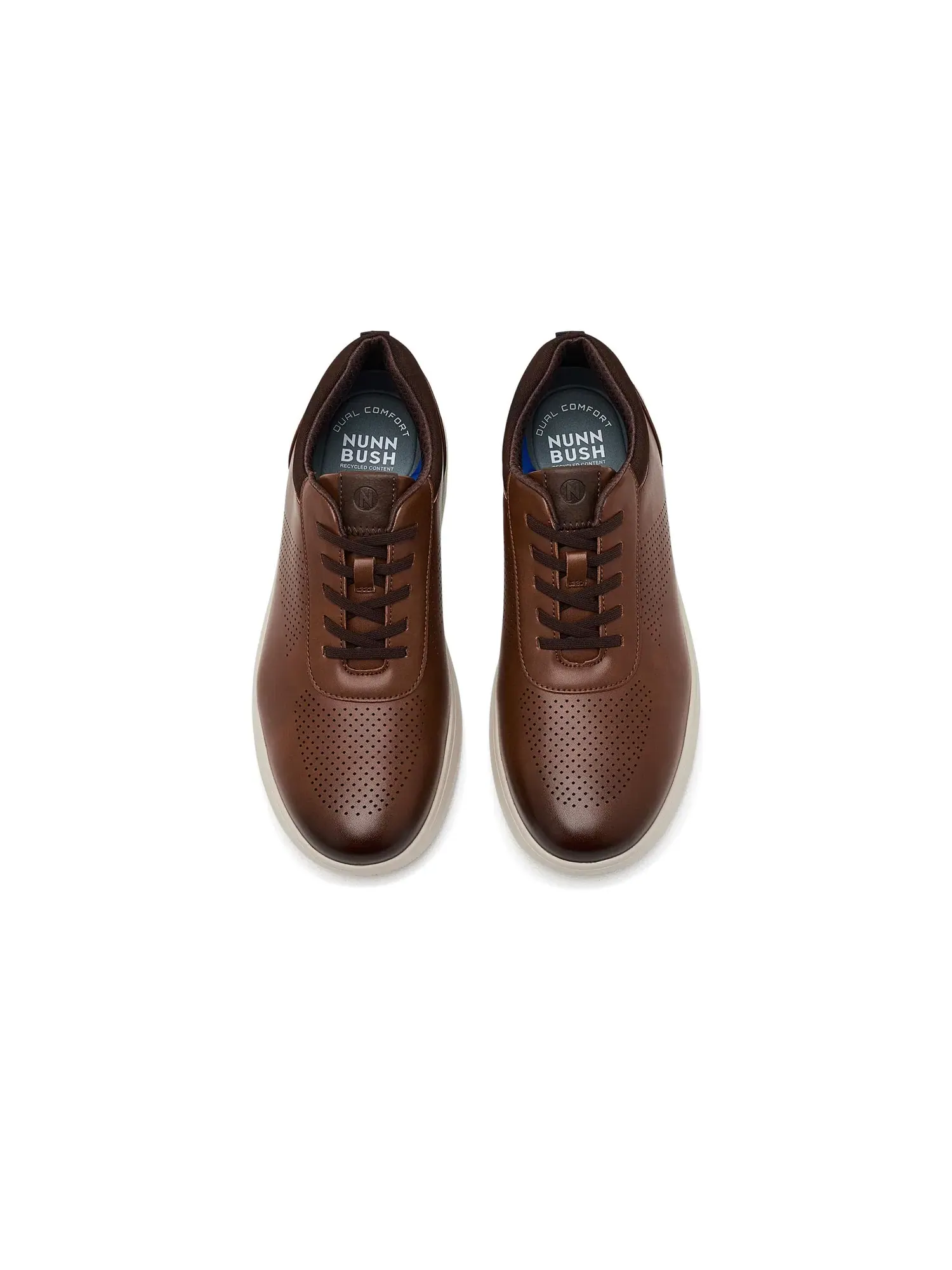Кроссовки Ponte Perf U Bal Hybrid Oxford Casual Lightweight Athletic Style LaceUp Nunn Bush — изображение 2 из 4, коричневый
