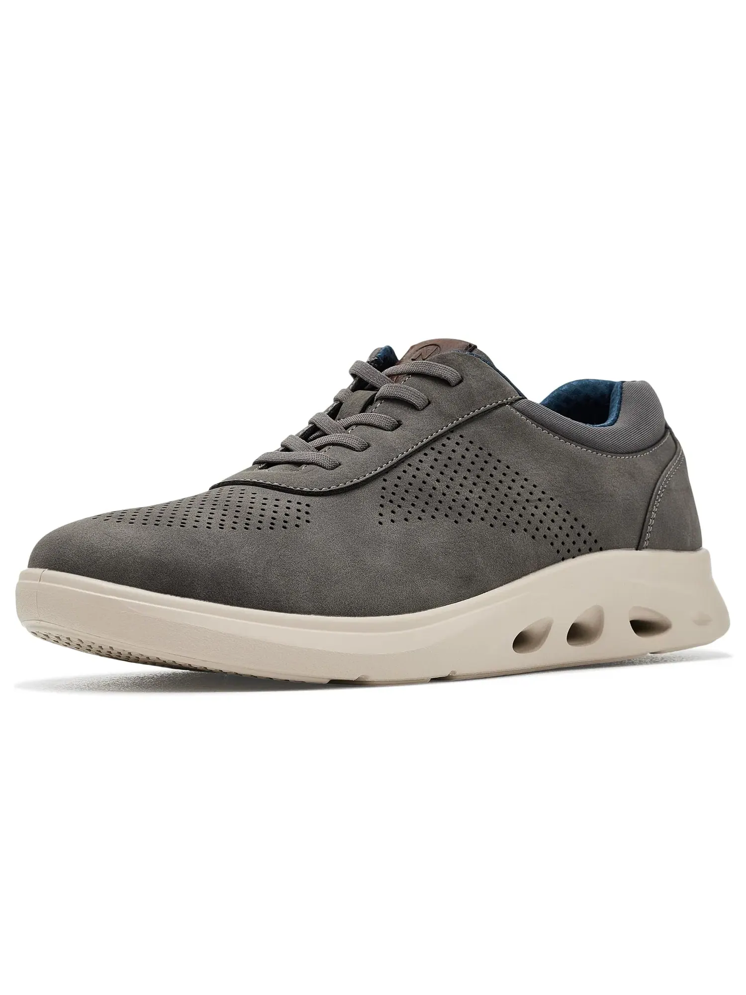 Кроссовки Ponte Perf U Bal Hybrid Oxford Casual Lightweight Athletic Style LaceUp Nunn Bush — изображение 1 из 4, серый