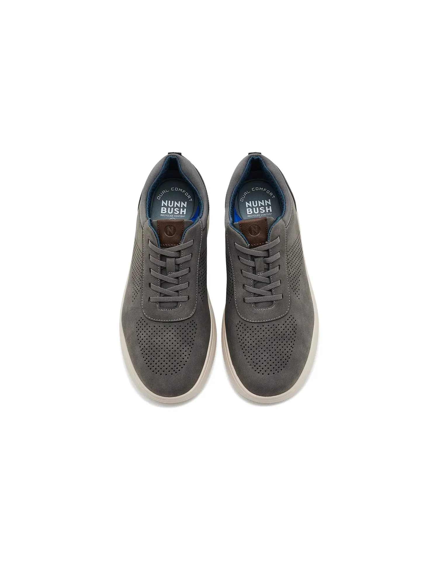 Кроссовки Ponte Perf U Bal Hybrid Oxford Casual Lightweight Athletic Style LaceUp Nunn Bush — изображение 2 из 4, серый