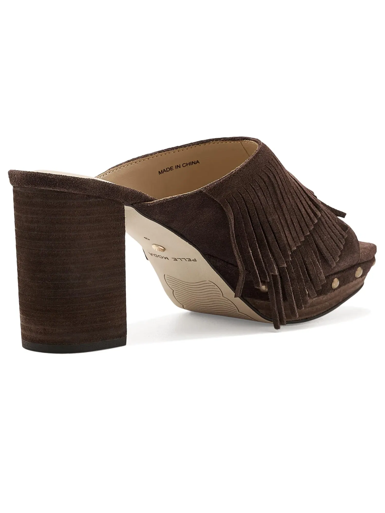 Сандалии-слайды Amani Slide Sandals Pelle Moda — изображение 3 из 4, эспрессо
