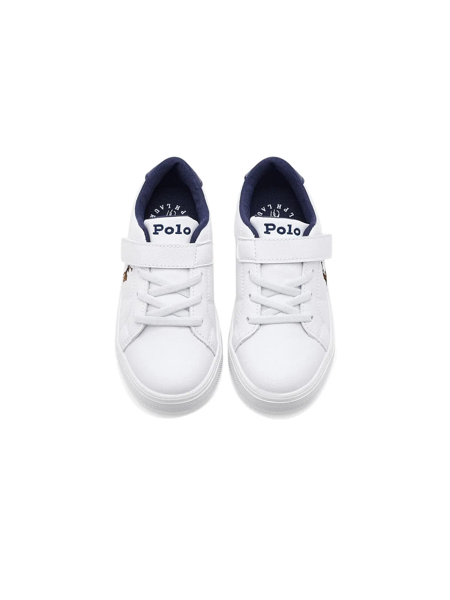 Кроссовки Sutton PS (для малышей и маленьких детей) Polo Ralph Lauren Kids — изображение 2 из 4, белый/темно-синий/мульти
