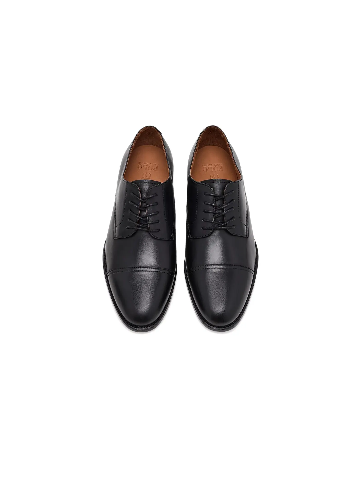 Оксфорды Owen Captoe Dress Shoes Derby Polo Ralph Lauren — изображение 2 из 4, черный