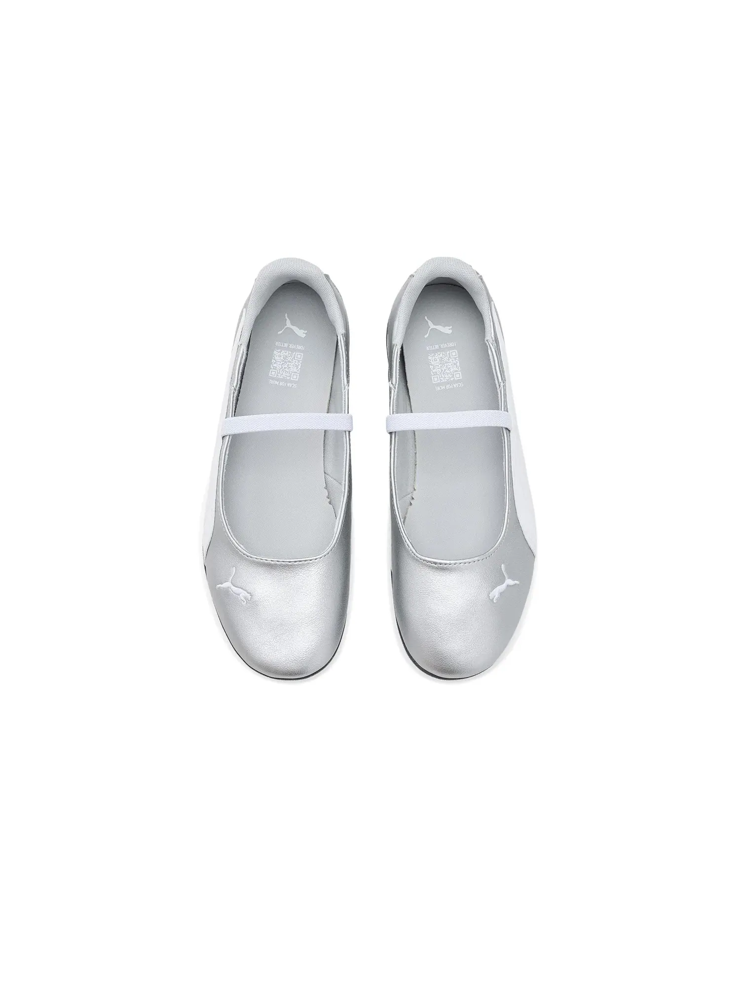 Балетки Replicatch Ballet Shoes Puma — изображение 2 из 4, серебристый/белый