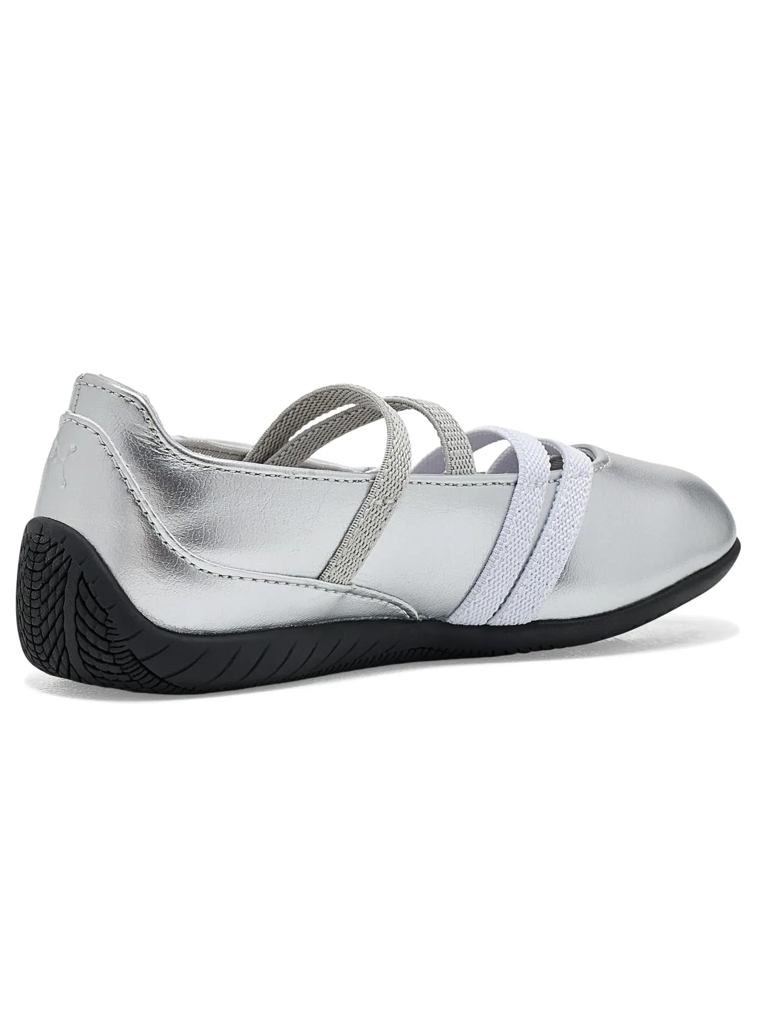Балетки Speedcat Ballet Metallic Shoes (для маленьких детей) Puma Kids — изображение 3 из 4, серый/белый