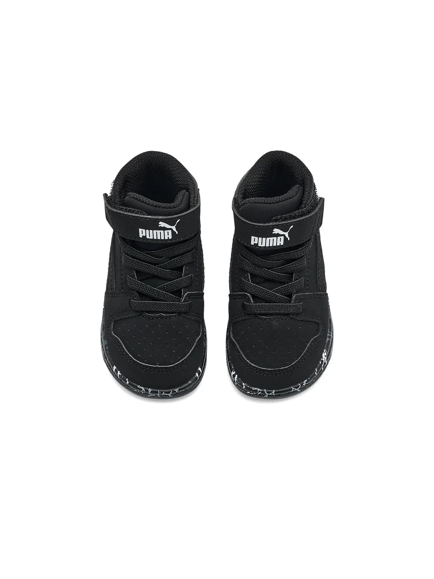 Кроссовки Rebound Layup Mid на липучке (для малышей) Puma Kids — изображение 2 из 4, черный/черный