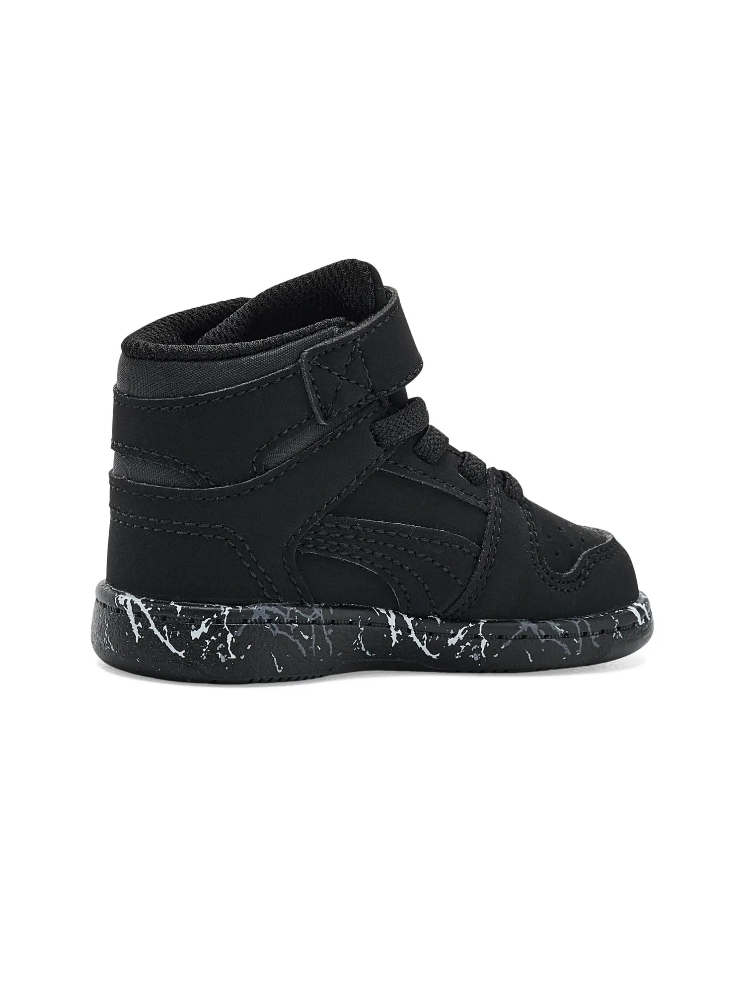 Кроссовки Rebound Layup Mid на липучке (для малышей) Puma Kids — изображение 3 из 4, черный/черный