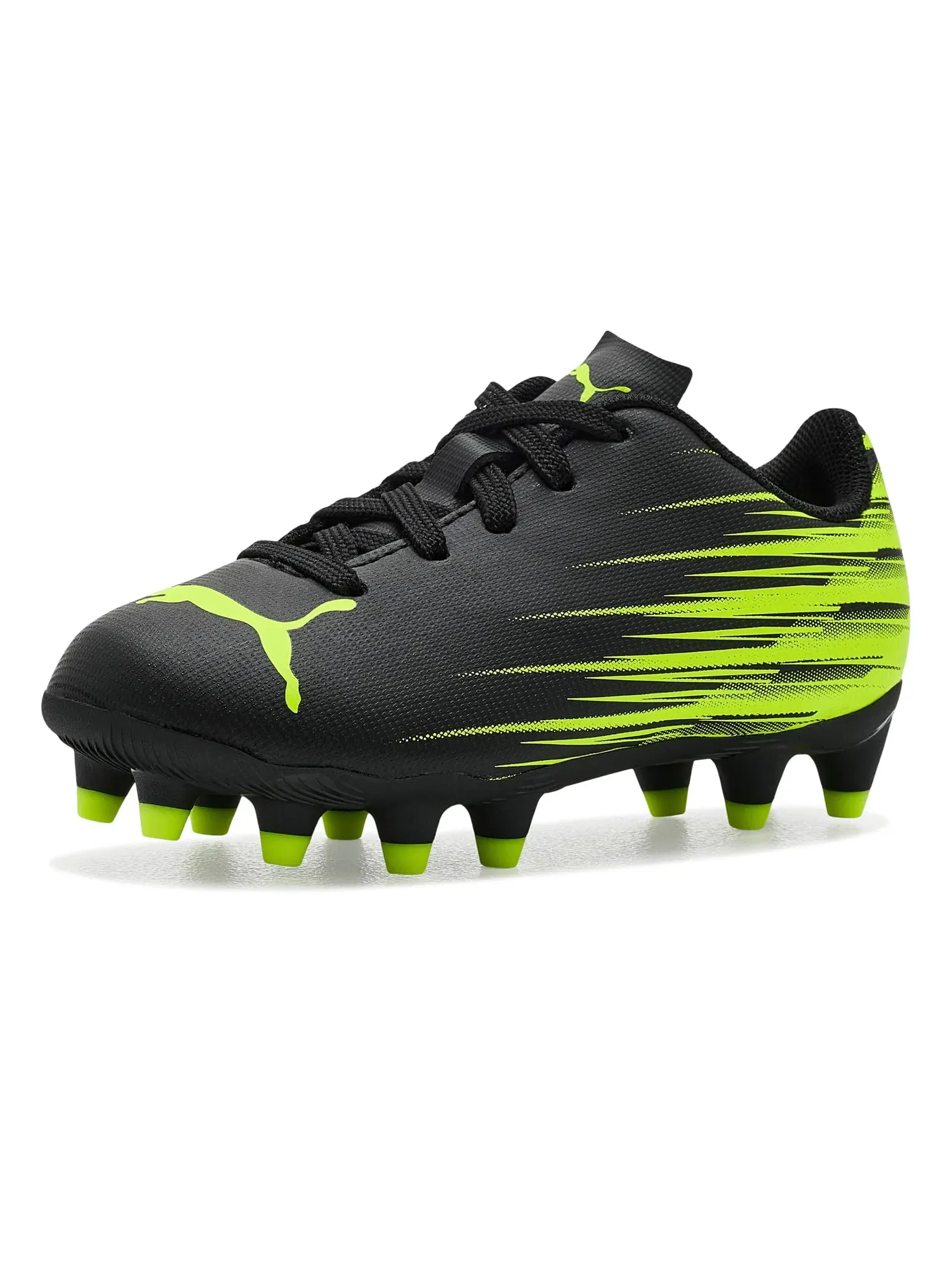 Бутсы Attacanto II Firm, Artificial Ground Soccer Cleats (для малышей, маленьких и больших детей) Puma Kids — зеленый