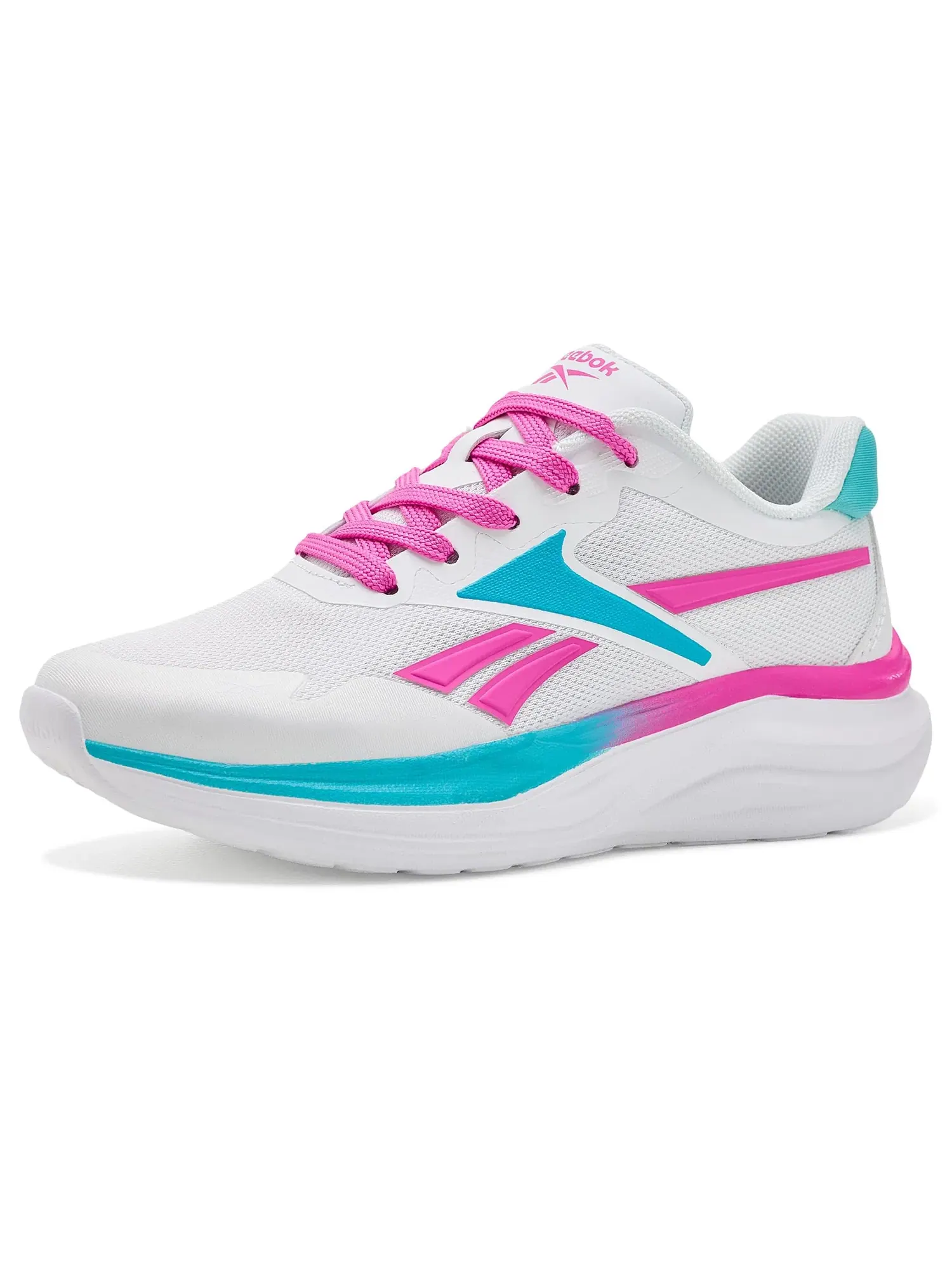 Кроссовки Futura Dash (для маленьких и больших детей) Reebok Kids — изображение 1 из 4, белый/розовый