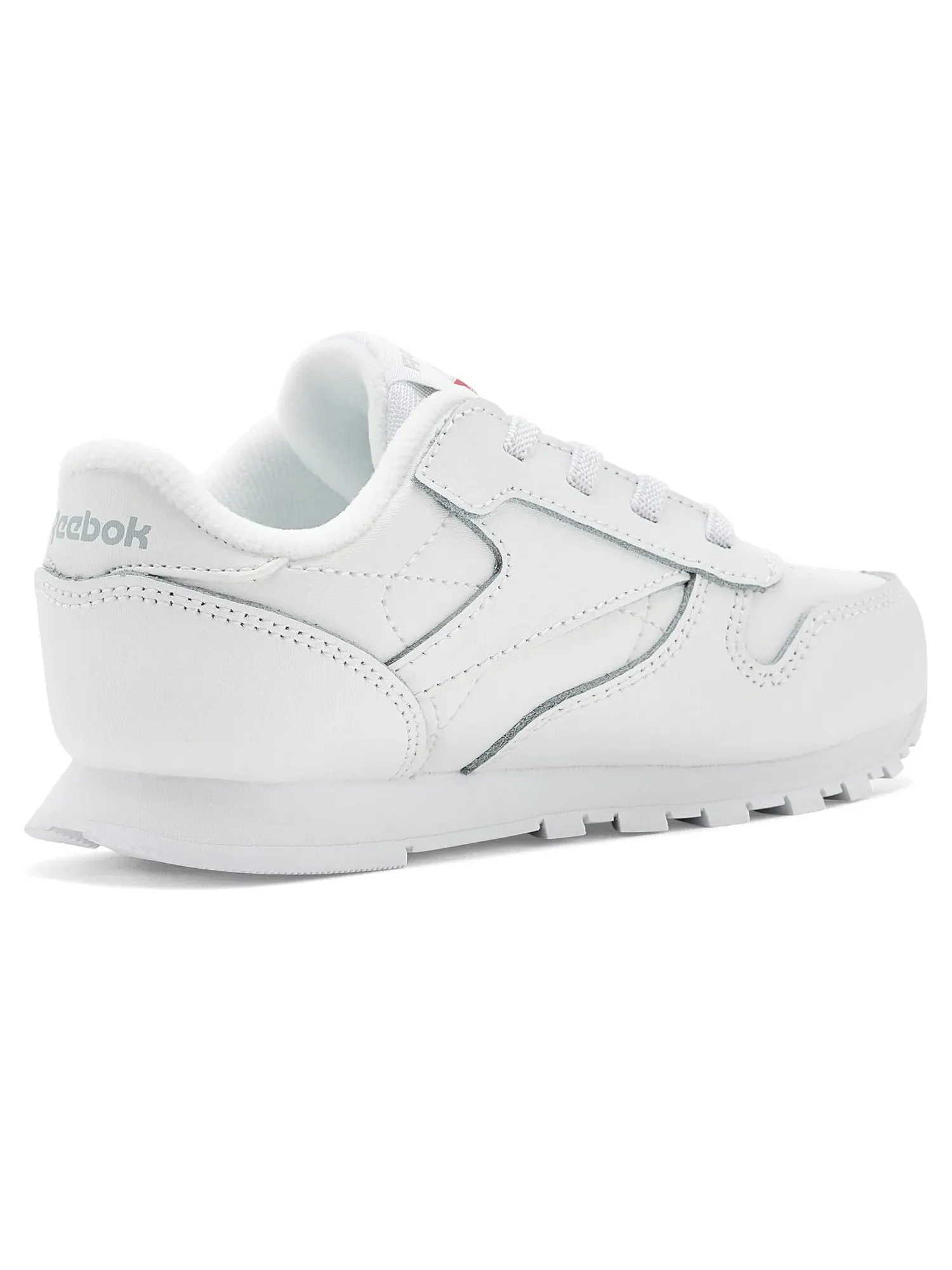 Кроссовки Classic Leather (для малышей) Reebok Kids — изображение 3 из 4, белый/серый