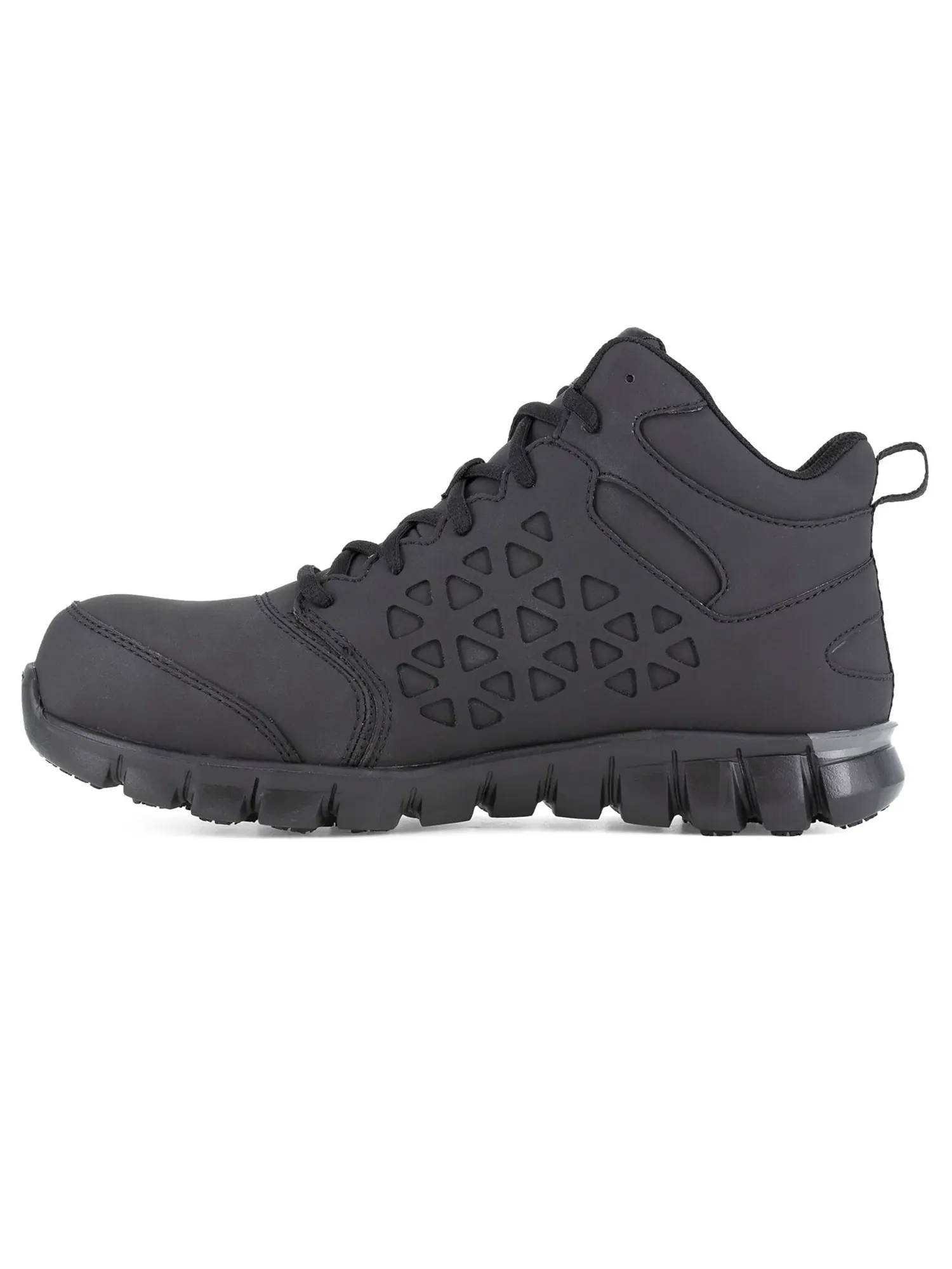 Рабочие кроссовки Sublite Cushion Work Safety Athletic Mid Cut Composite Toe Shoe Reebok Work — изображение 3 из 4, черный