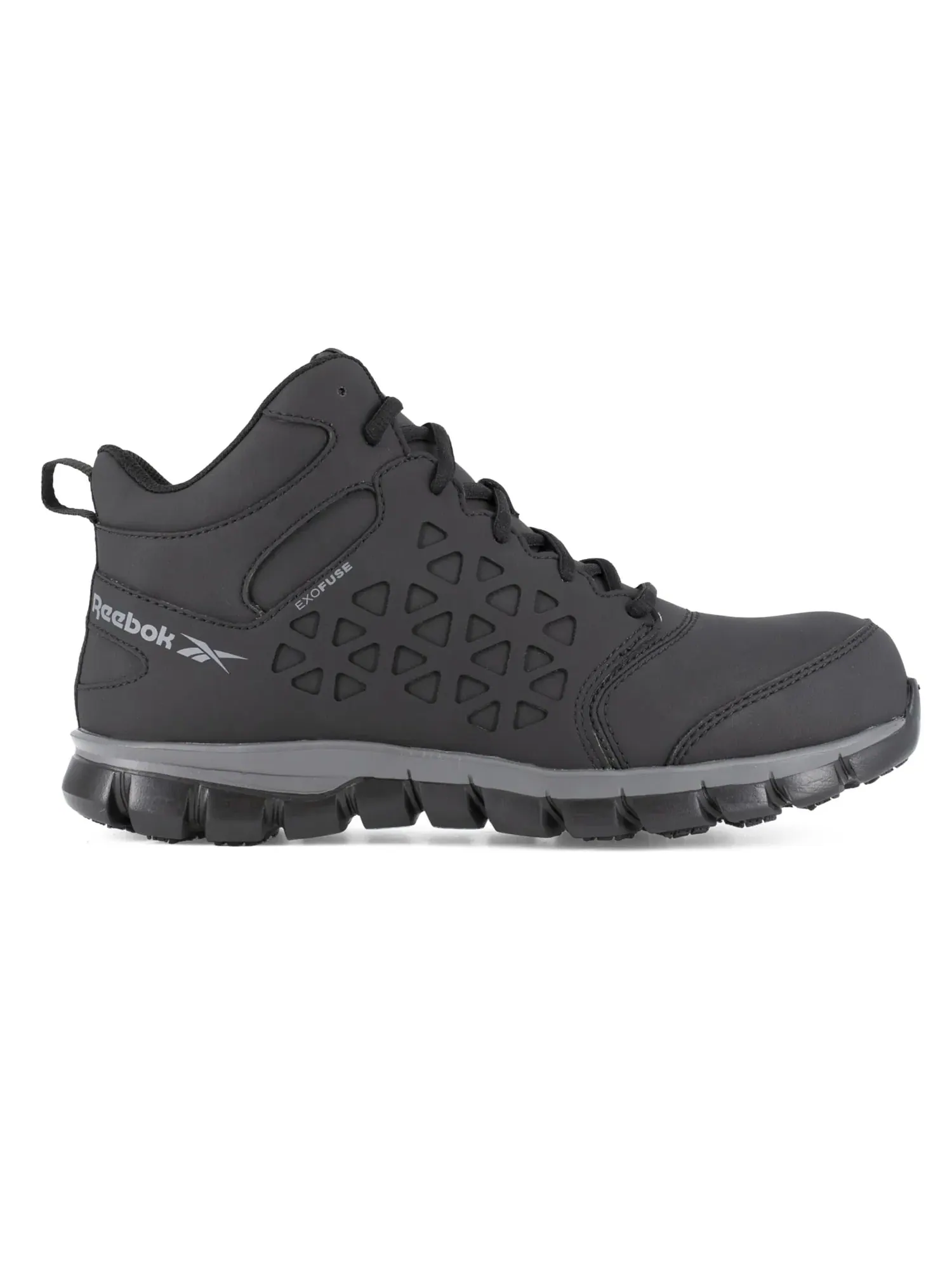 Рабочие кроссовки Sublite Cushion Work Safety Athletic Mid Cut Composite Toe Shoe Reebok Work — изображение 4 из 4, черный