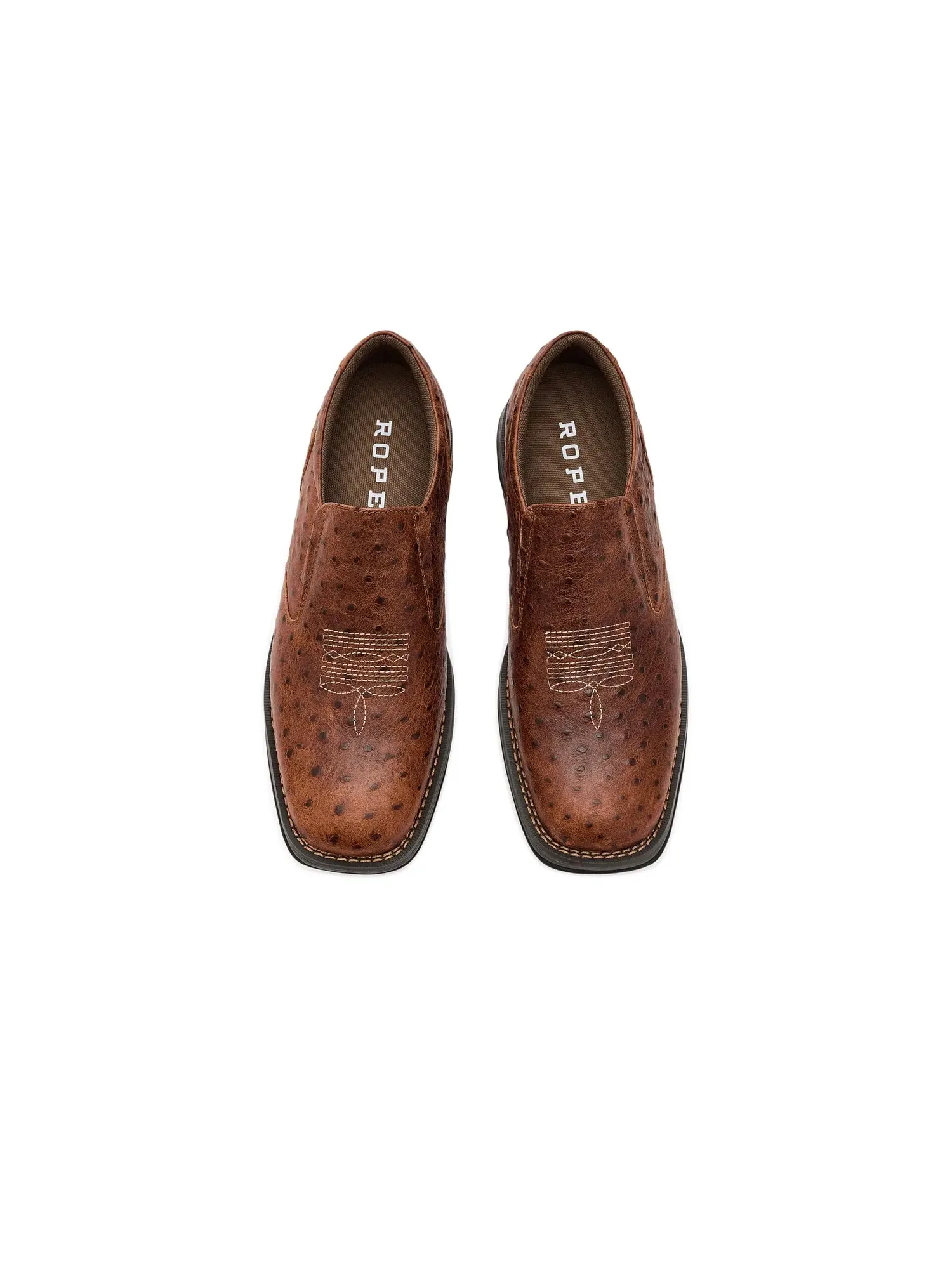 Лоферы Wilder Ostrich Roper — изображение 2 из 4, бежевый