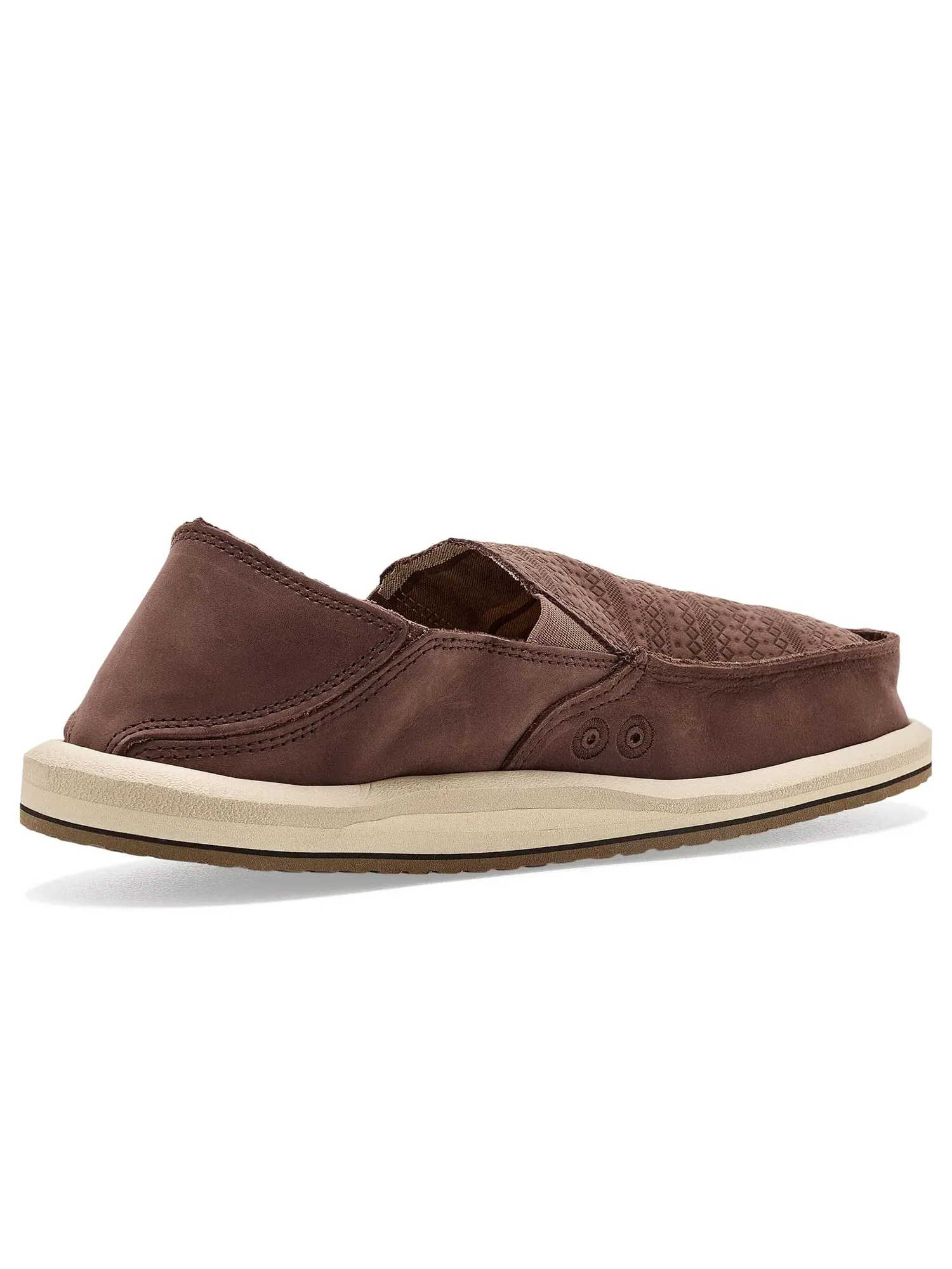 Кожаные лоферы Donny Novelty Leather Sanuk — изображение 3 из 4, гвоздичный