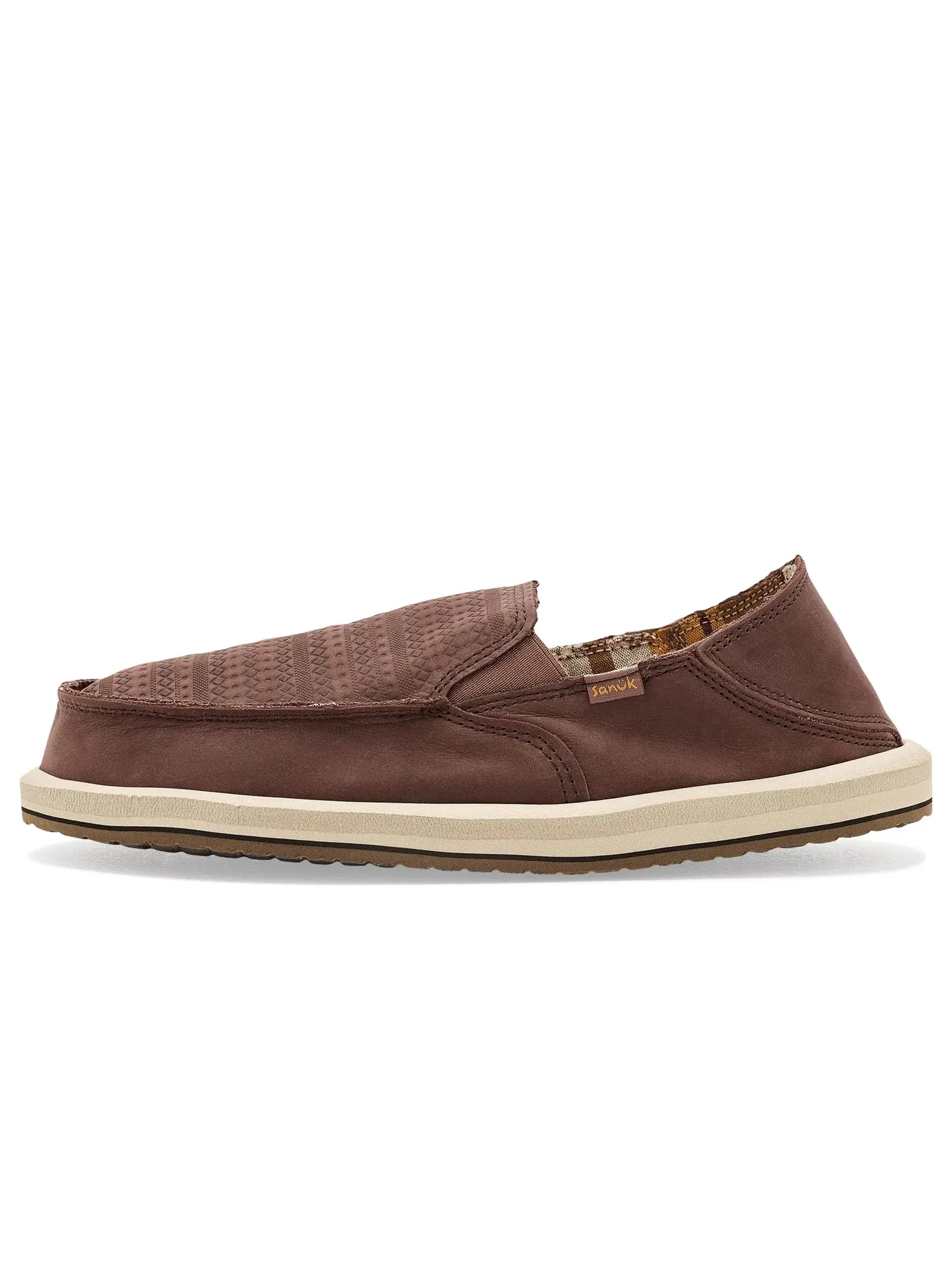 Кожаные лоферы Donny Novelty Leather Sanuk — изображение 4 из 4, гвоздичный