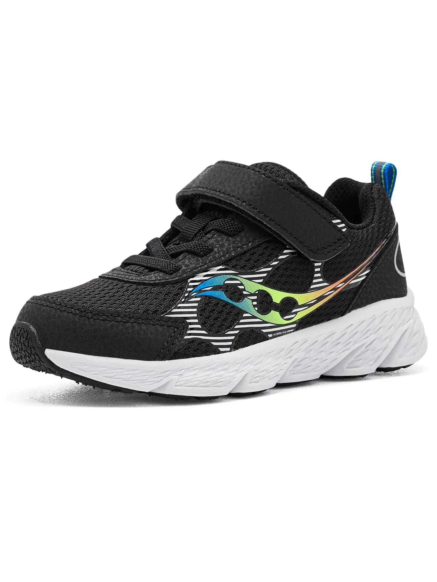 Кроссовки Wind XT Alternative Closure (для маленьких и больших детей) Saucony Kids — изображение 1 из 4, черный мульти
