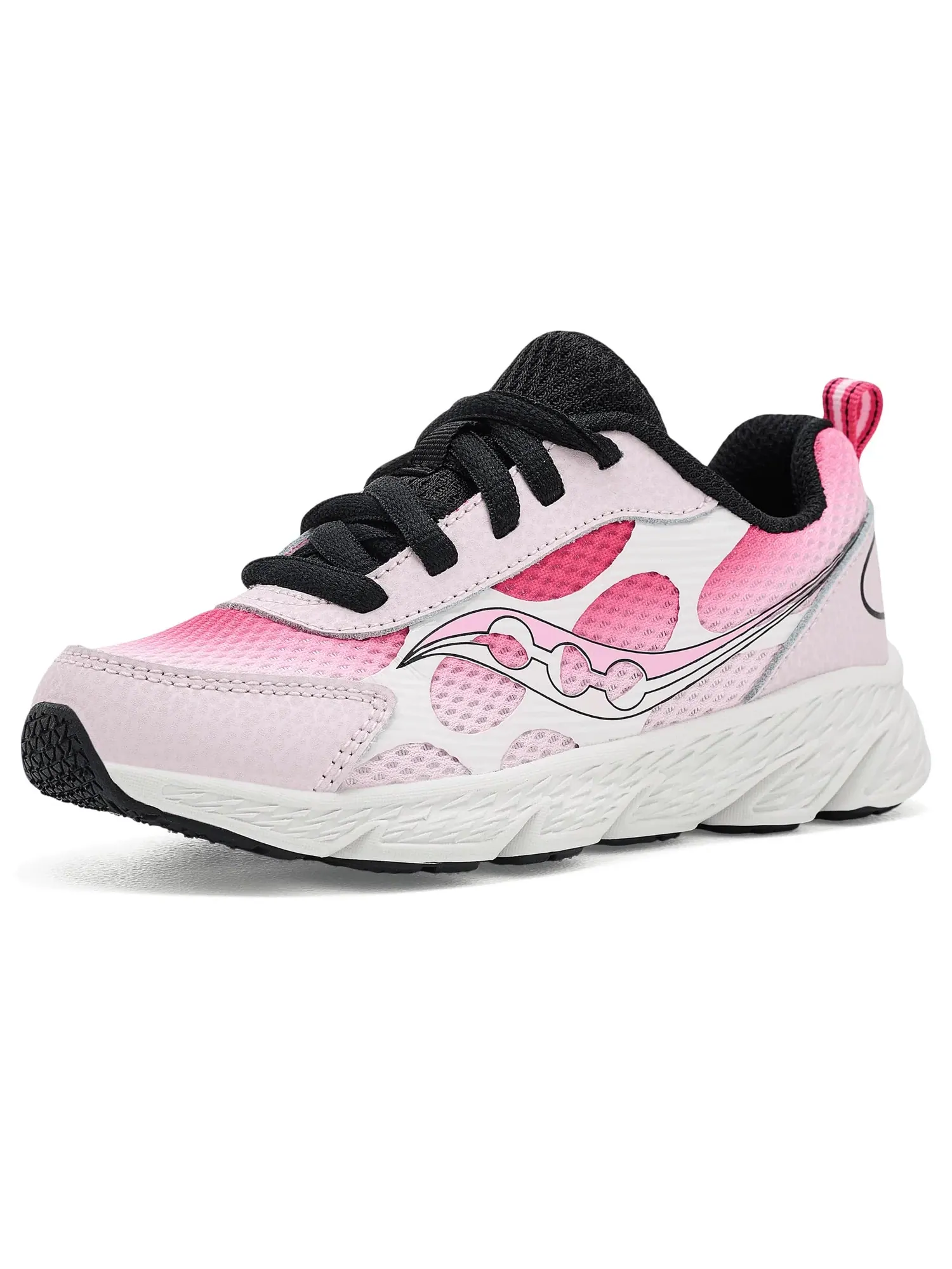 Кроссовки Wind XT (для маленьких и больших детей) Saucony Kids — изображение 1 из 4, розовый/черный