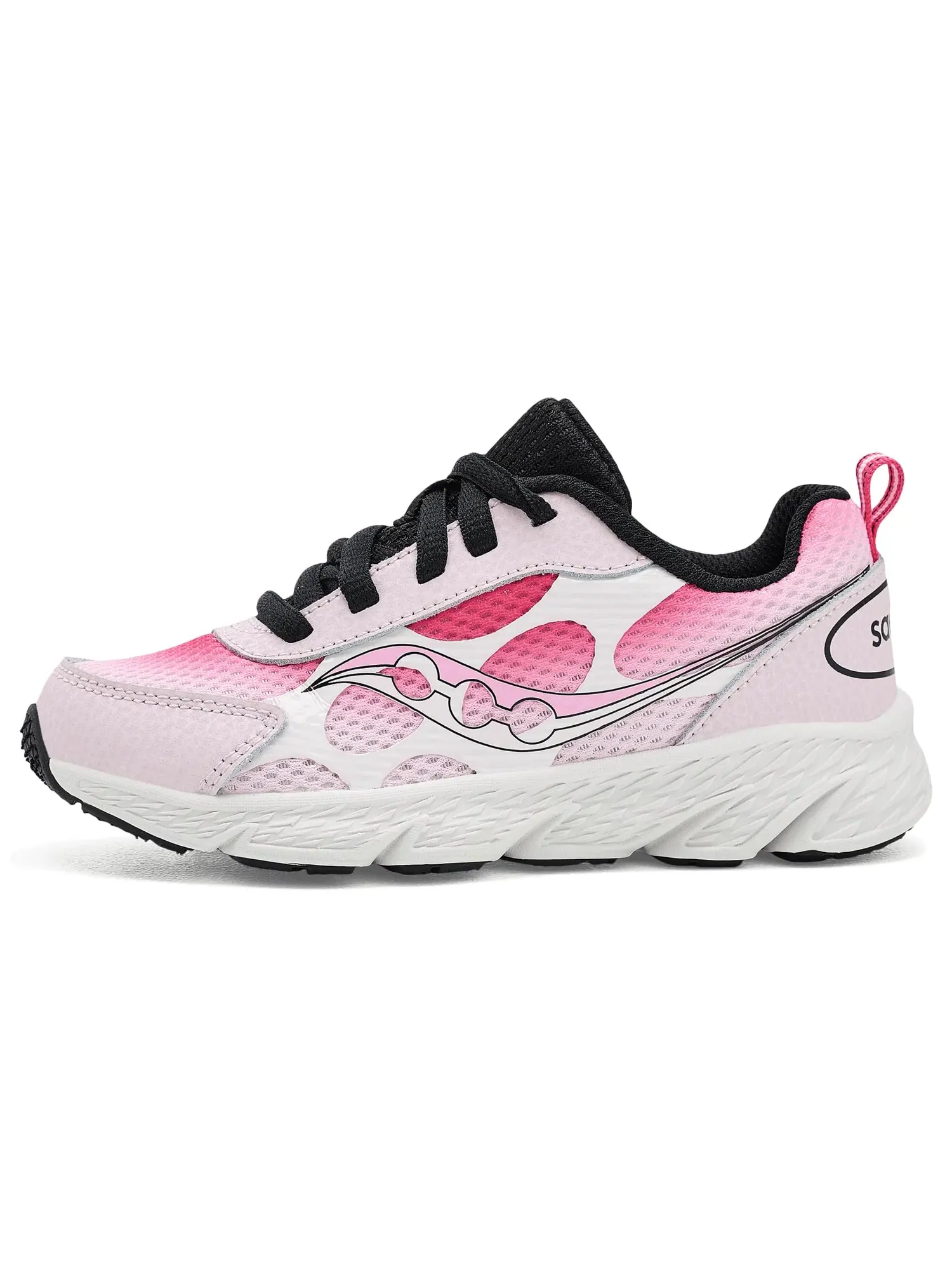 Кроссовки Wind XT (для маленьких и больших детей) Saucony Kids — изображение 4 из 4, розовый/черный