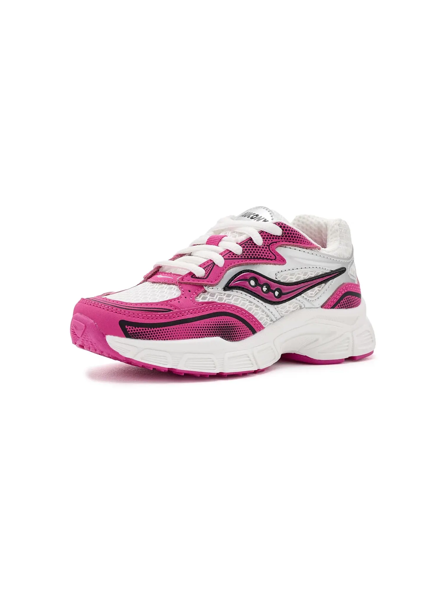 Кроссовки Turbo XT (для маленьких и больших детей) Saucony Kids — изображение 1 из 4, белый/розовый
