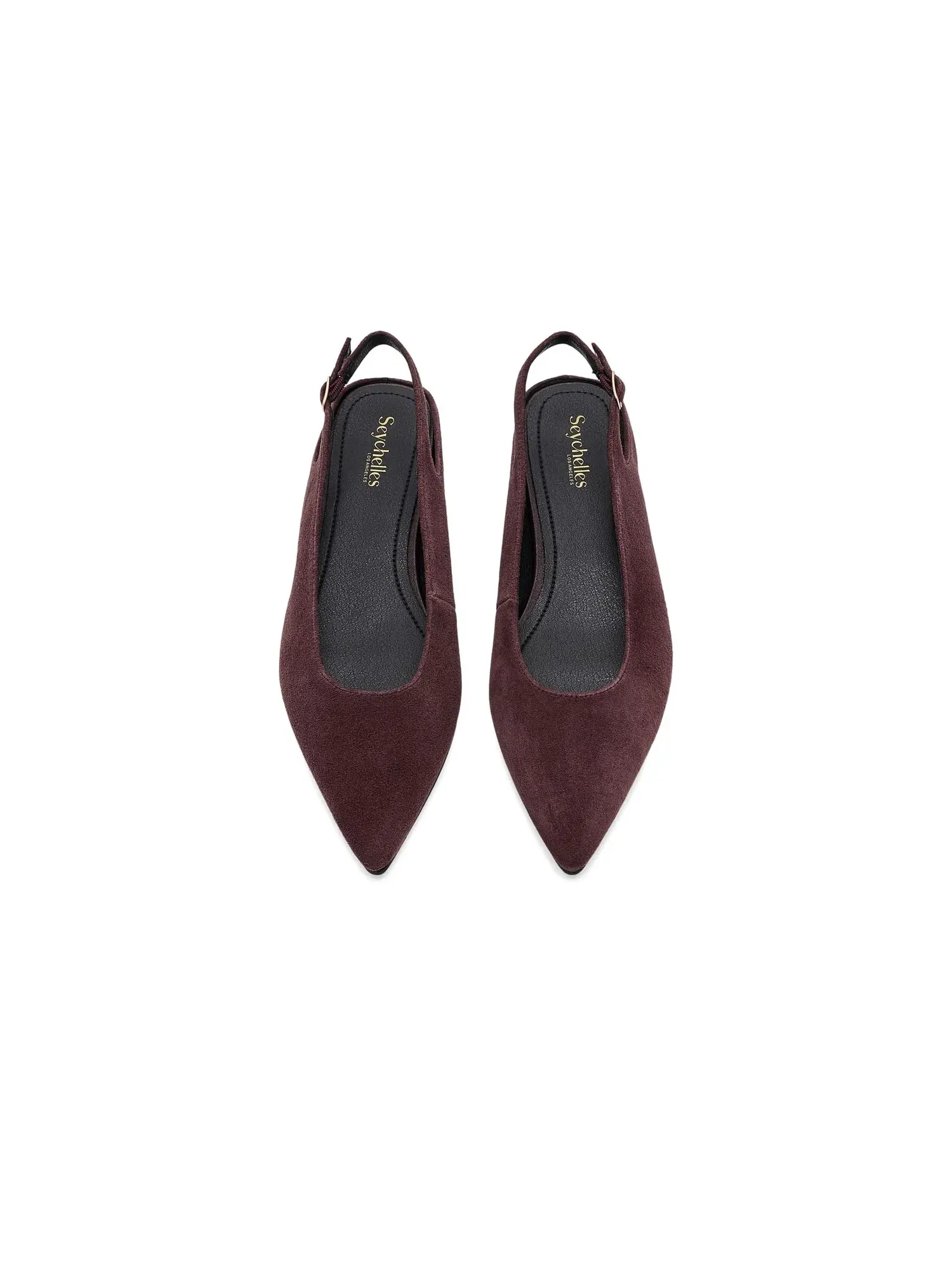 Балетки Alameda Suede Seychelles — изображение 2 из 4, бордовый