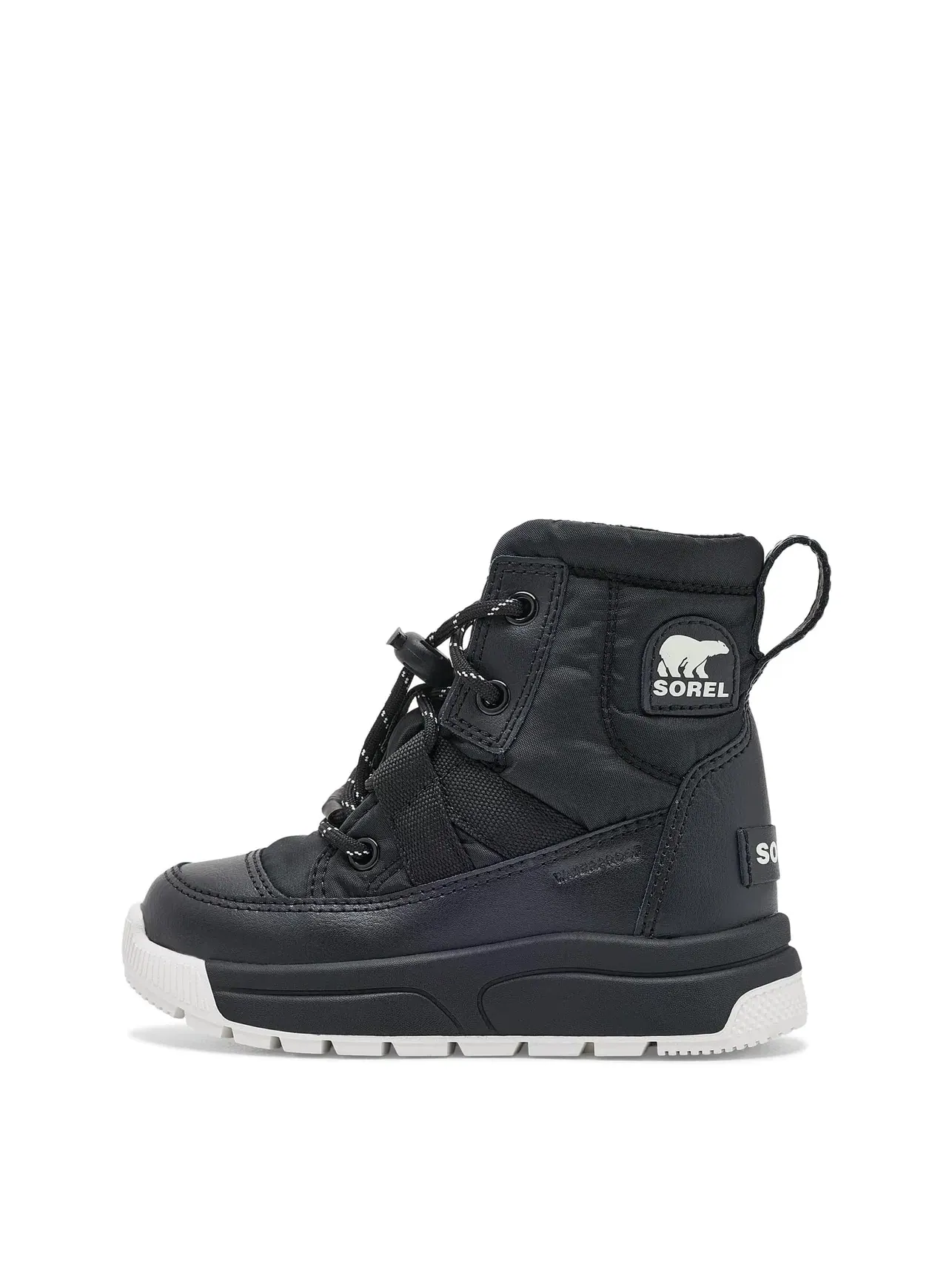 Водонепроницаемые ботинки Whitney III Mid Waterproof (для маленьких детей) Sorel Kids — изображение 4 из 4, черный/черный