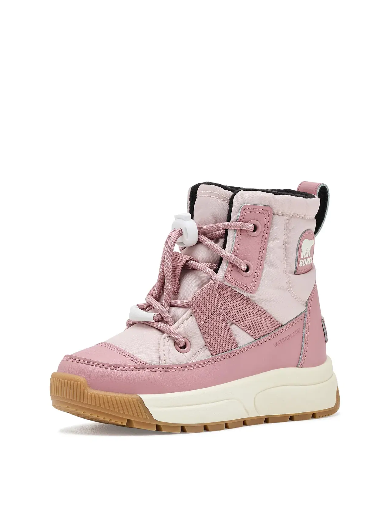 Водонепроницаемые ботинки Whitney III Mid Waterproof (для маленьких детей) Sorel Kids — изображение 1 из 4, розовый/розовый