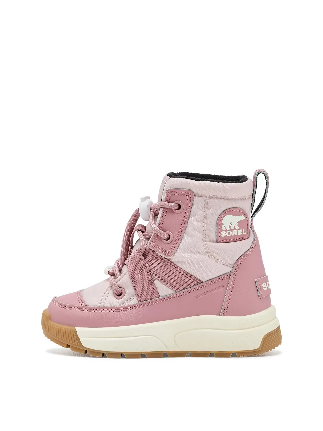Водонепроницаемые ботинки Whitney III Mid Waterproof (для маленьких детей) Sorel Kids — изображение 4 из 4, розовый/розовый