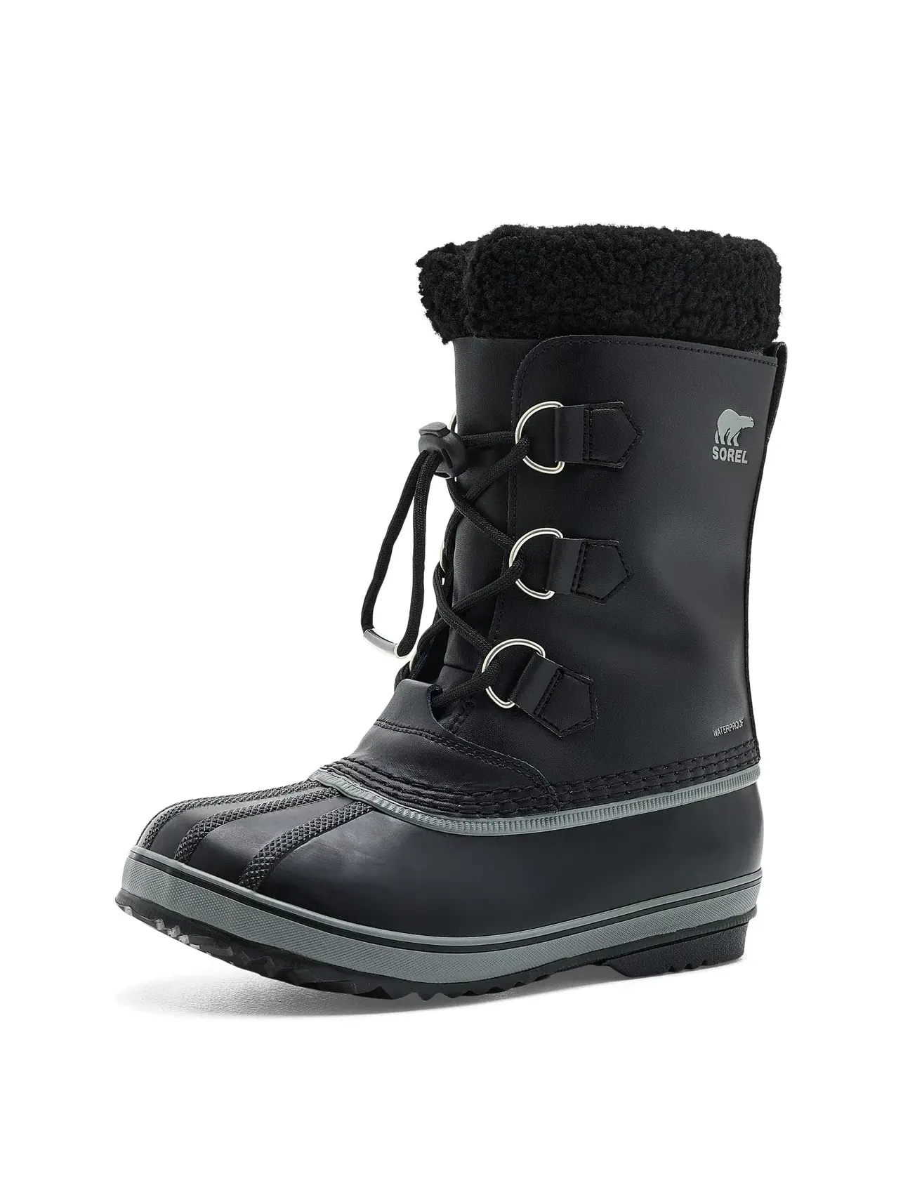 Водонепроницаемые ботинки Yoot Pac TP Waterproof (для больших детей) Sorel Kids — изображение 1 из 4, черный