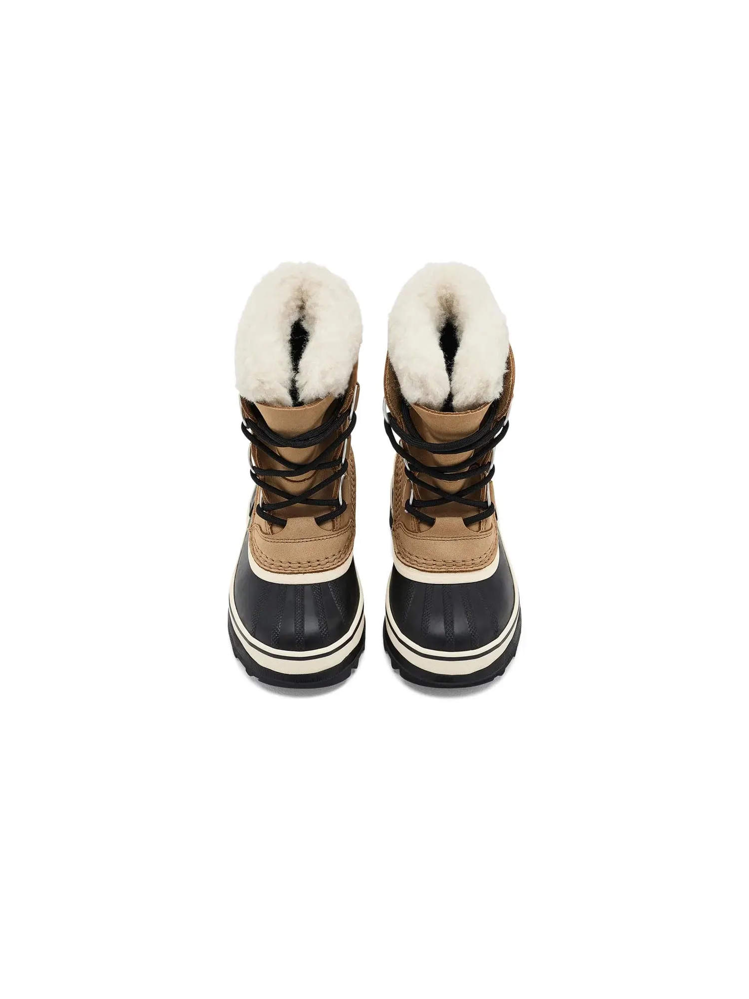 Водонепроницаемые ботинки Caribou Waterproof (для маленьких детей) Sorel Kids — изображение 2 из 4, черный