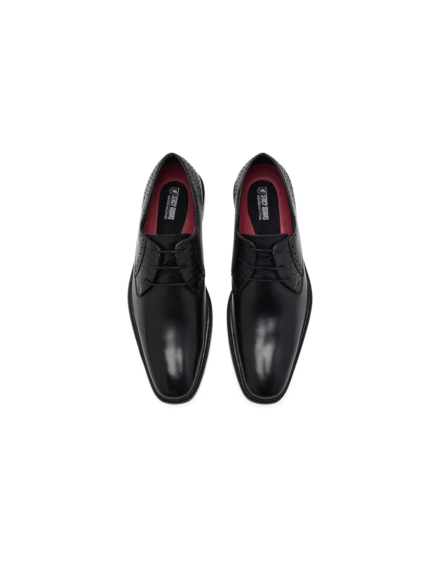 Оксфорды с гладким носком Giorgetti Plain Toe Oxford Stacy Adams — изображение 2 из 4, черный