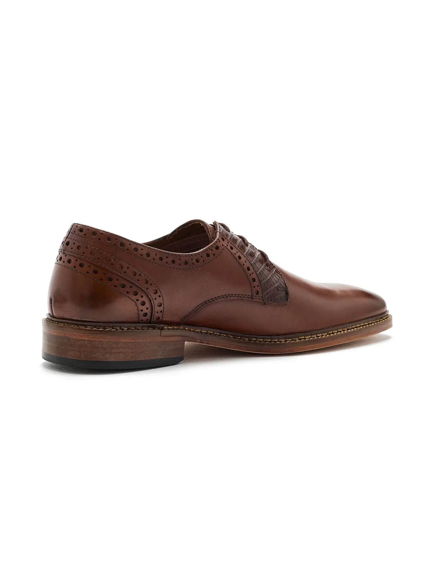 Оксфорды с гладким носком Giorgetti Plain Toe Oxford Stacy Adams — изображение 3 из 4, коричневый